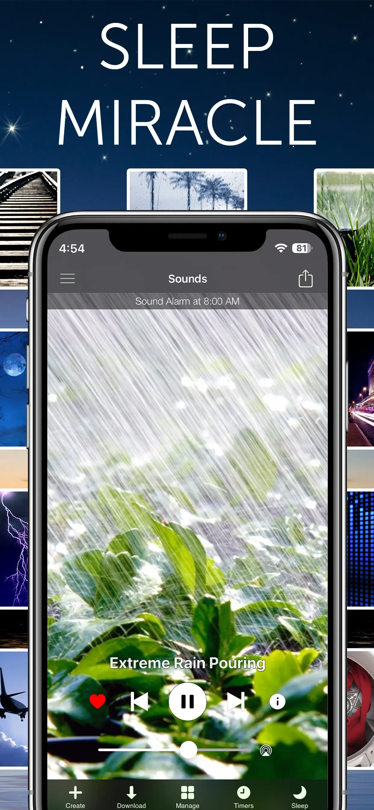 White Noise app store screenshot 1 — Health & Fitness (iOS)