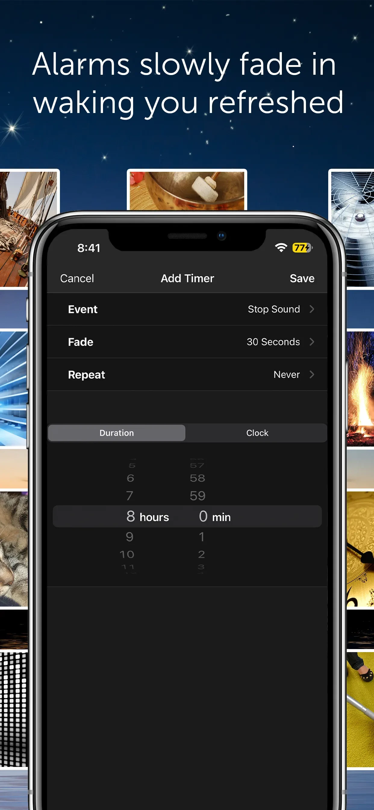 White Noise app store screenshot 5 — Health & Fitness (iOS)