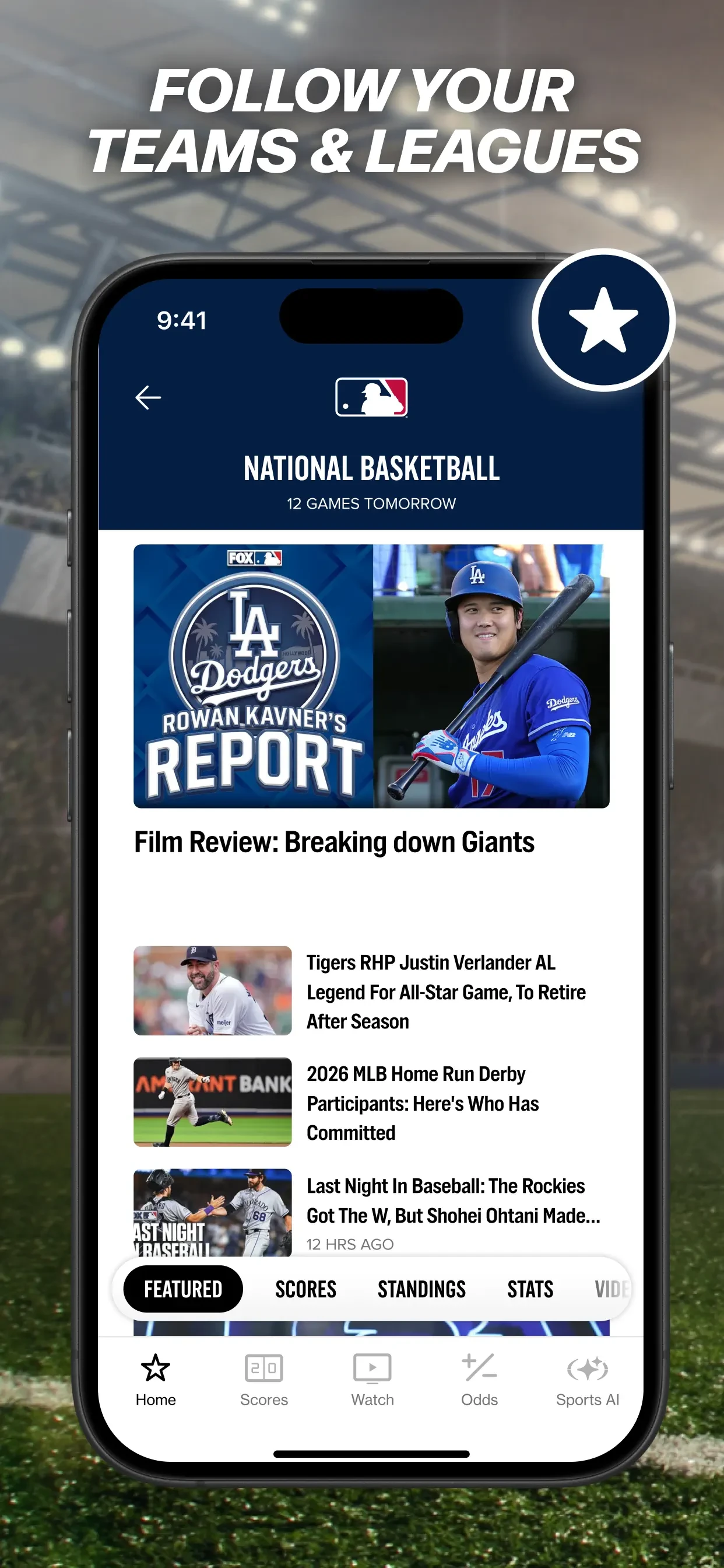 FOX Sports: Watch Live Games app store screenshot 2 — Unknown (iOS)