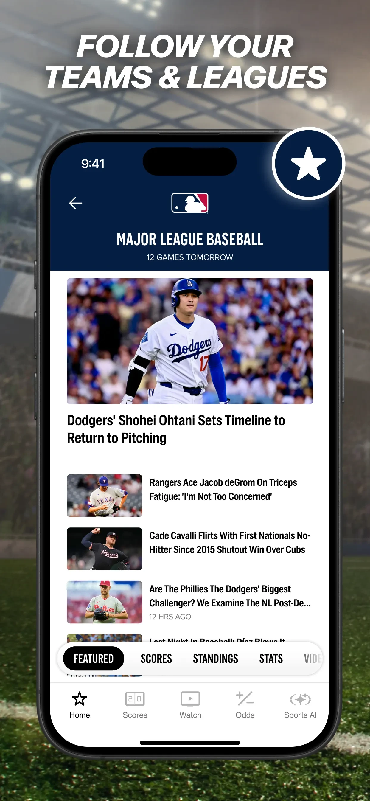 FOX Sports: Watch Live Games app store screenshot 2 — Unknown (iOS)