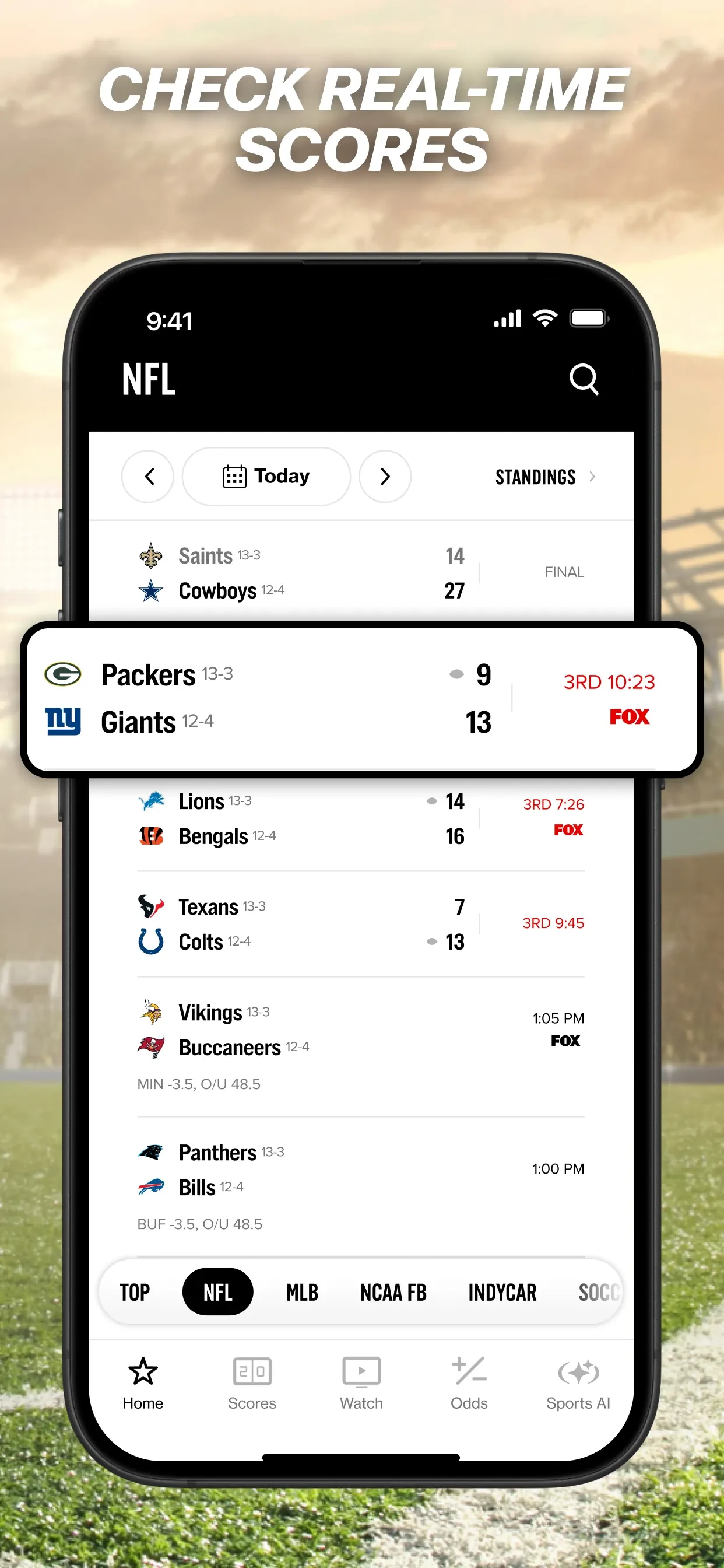 FOX Sports: Watch Live Games app store screenshot 5 — Unknown (iOS)