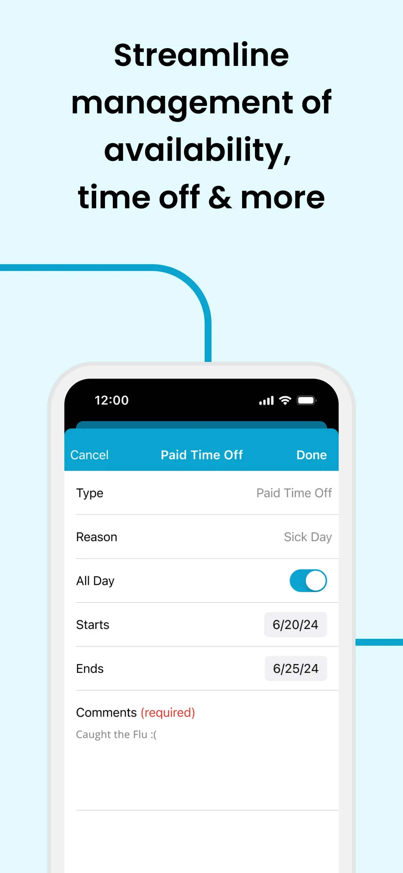 HotSchedules app store screenshot 3 — Business (iOS)