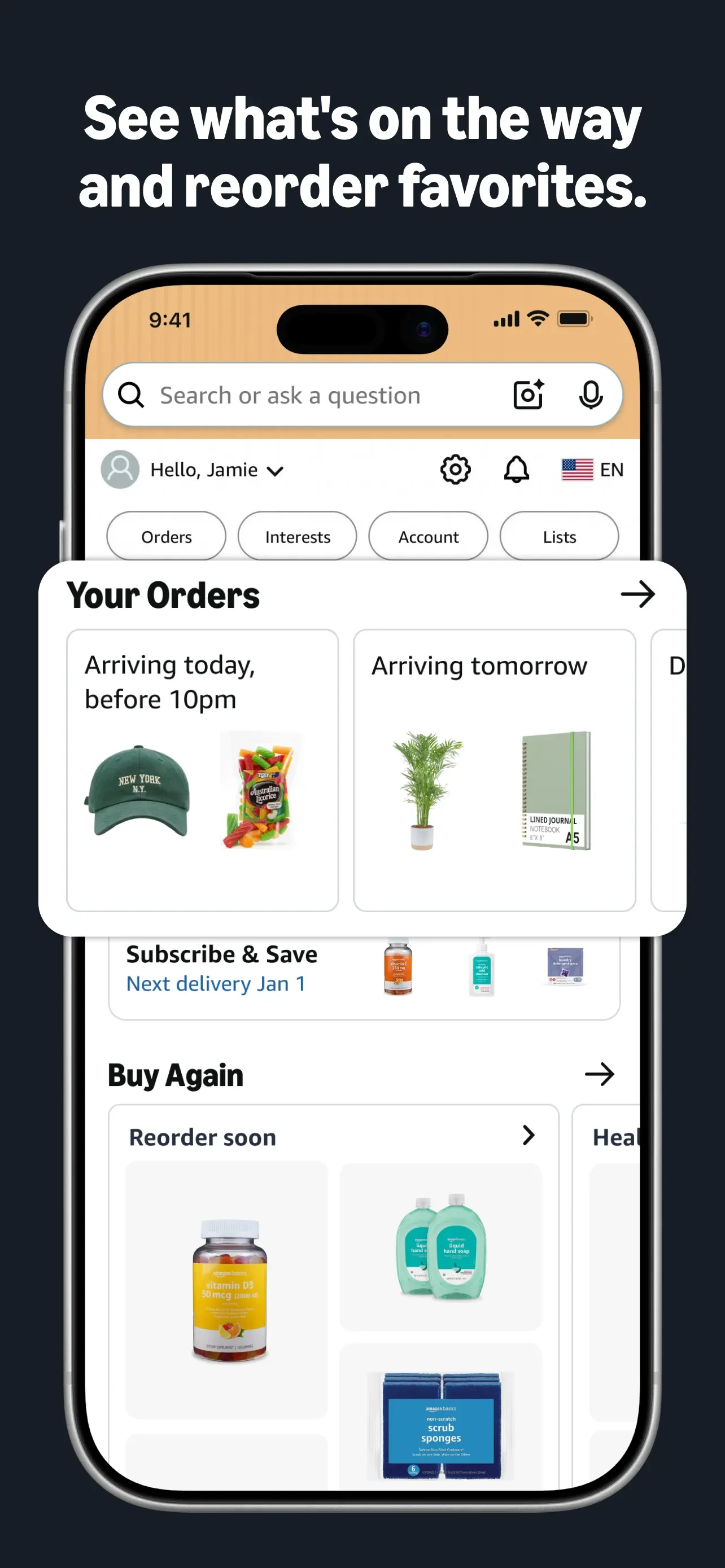 Amazon Shopping app store screenshot 3 — Shopping (iOS)