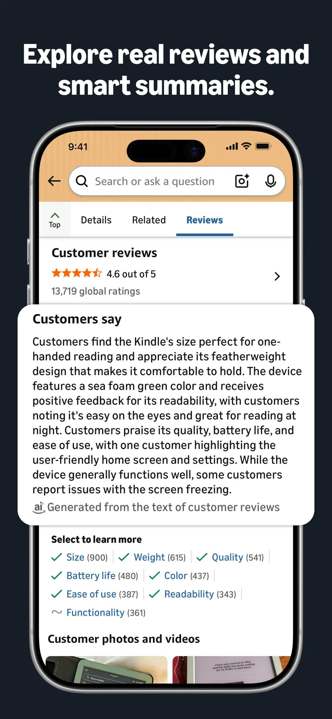Amazon Shopping app store screenshot 4 — Shopping (iOS)