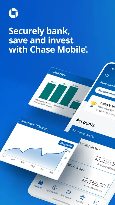 Chase Mobile®: Bank & Invest app store screenshot 1 — Finance (iOS)