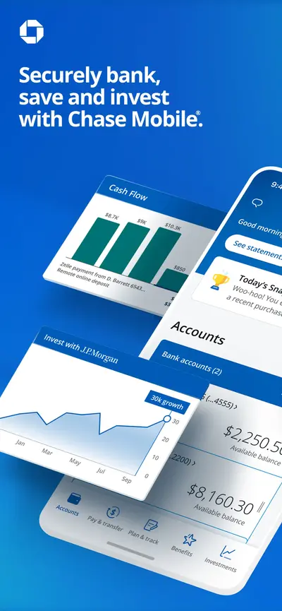 Chase Mobile®: Bank & Invest app store screenshot 1 — Finance (iOS)