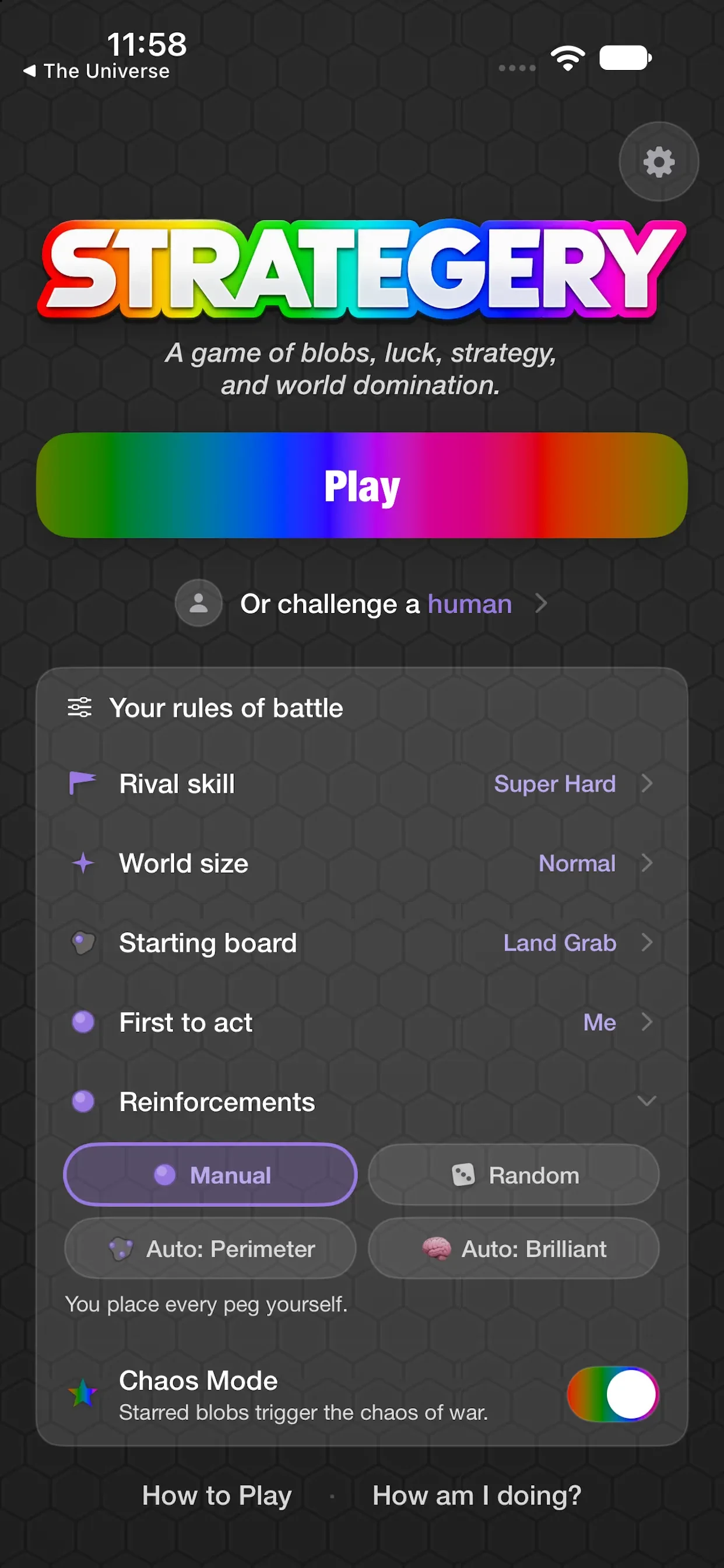 Strategery app store screenshot 1 — Games (iOS)