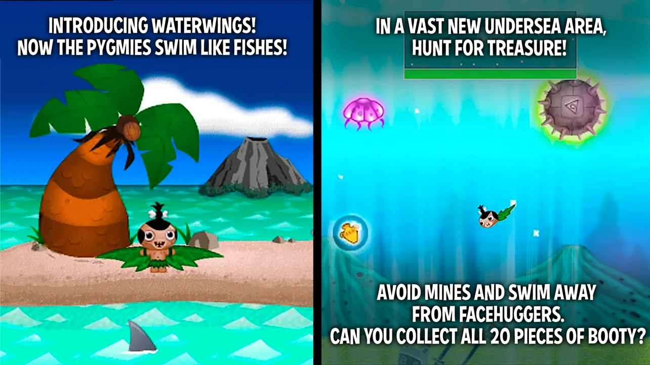 Pocket God app store screenshot 2 — Entertainment (iOS)