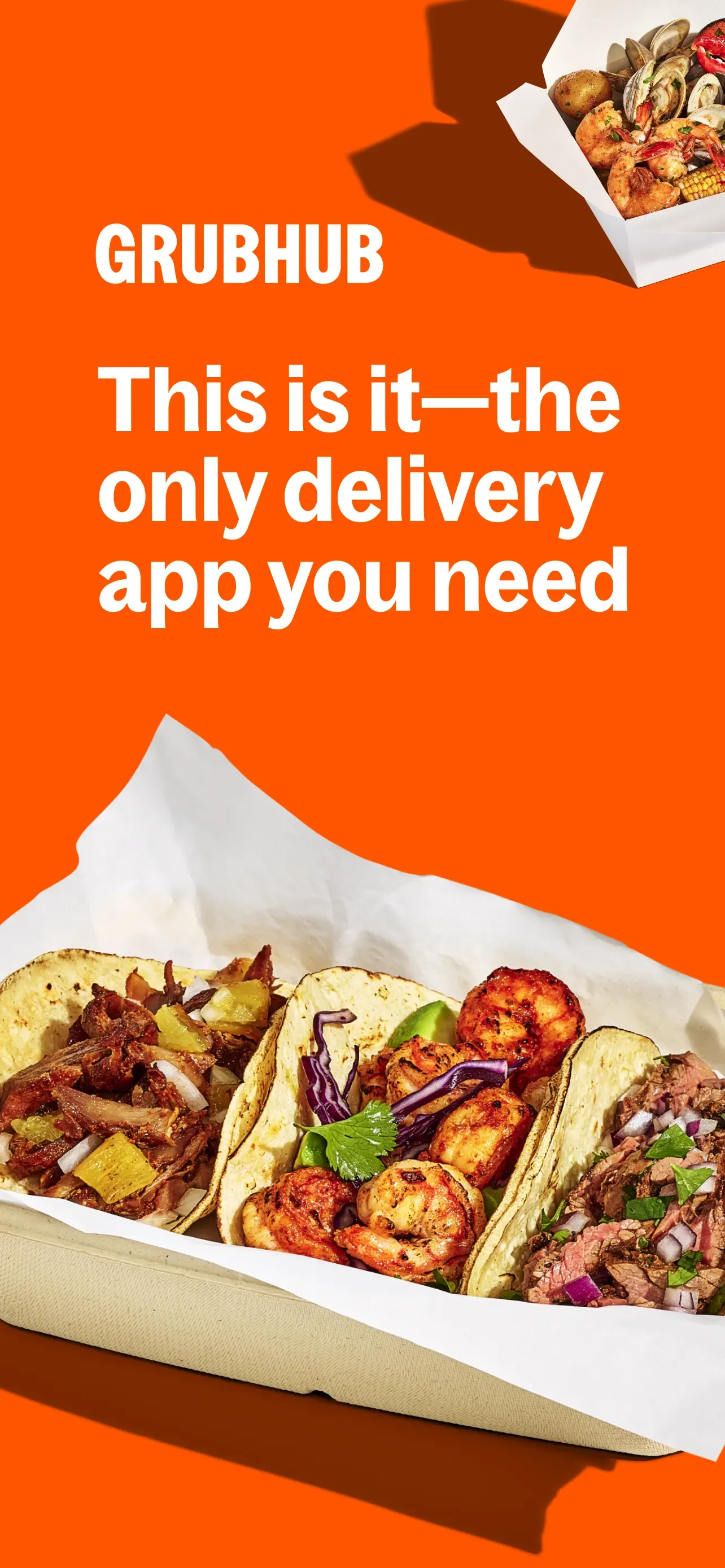 Grubhub: Food Delivery app store screenshot 1 — Unknown (iOS)