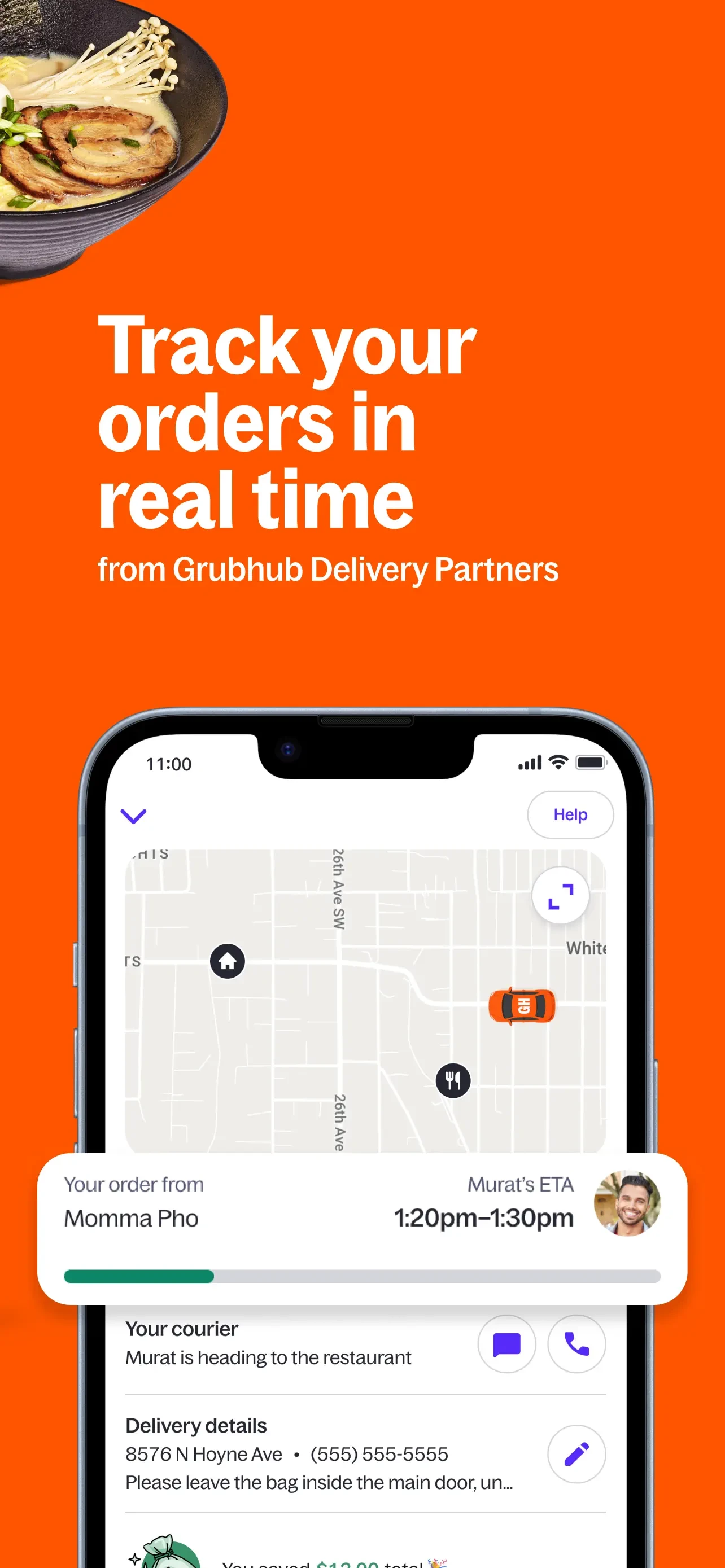 Grubhub: Food Delivery app store screenshot 6 — Unknown (iOS)