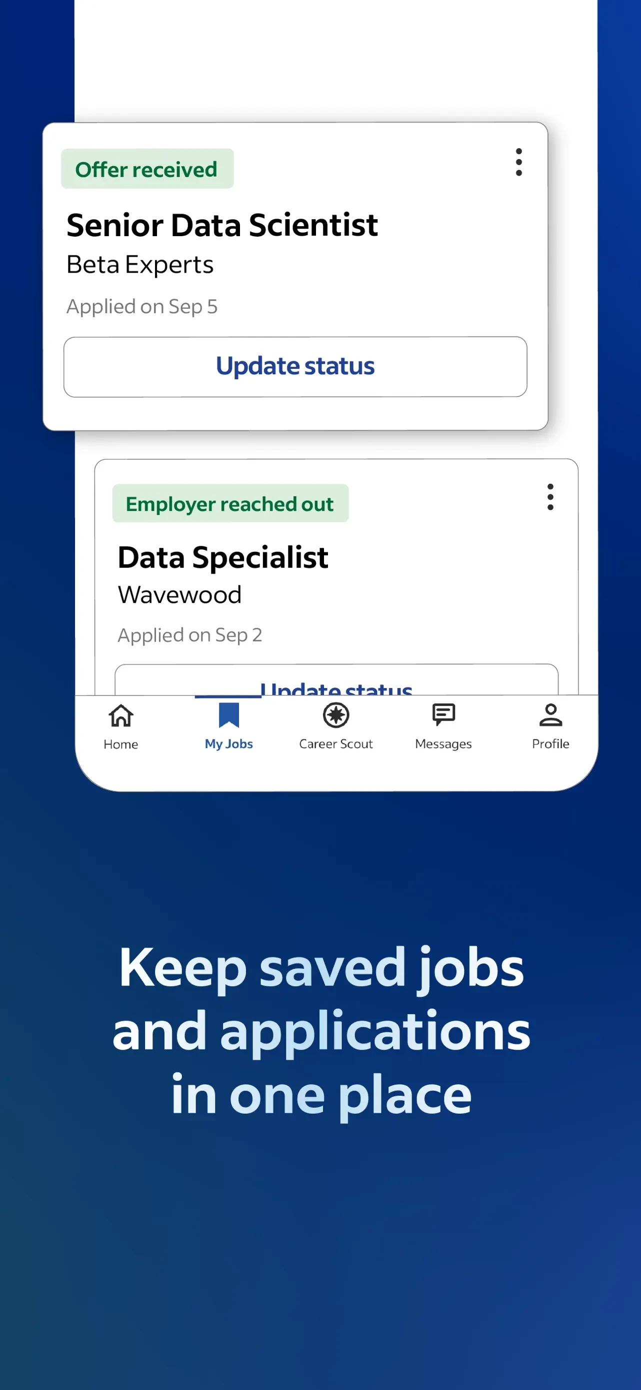 Indeed Job Search app store screenshot 7 — Business (iOS)