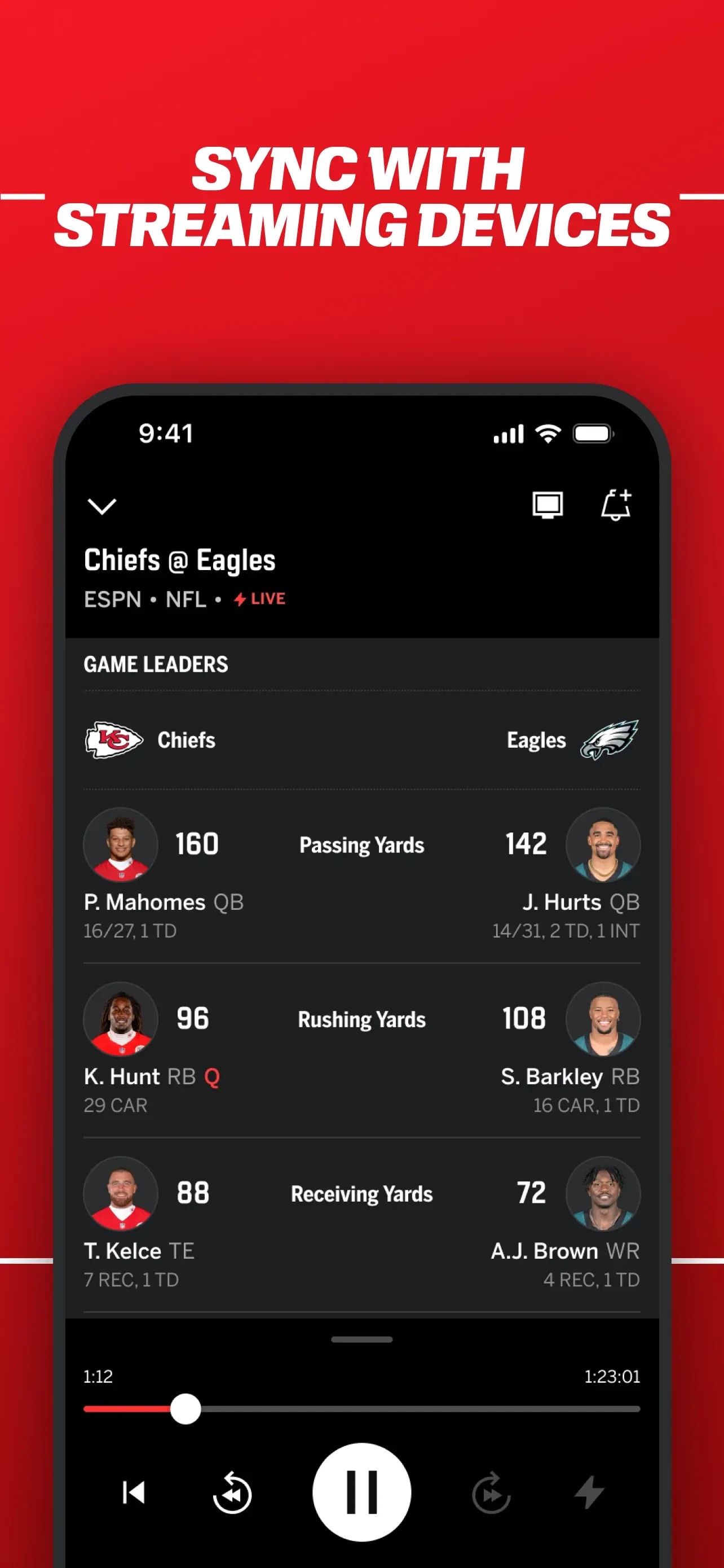 ESPN: Live Sports & Scores app store screenshot 5 — Sports (iOS)