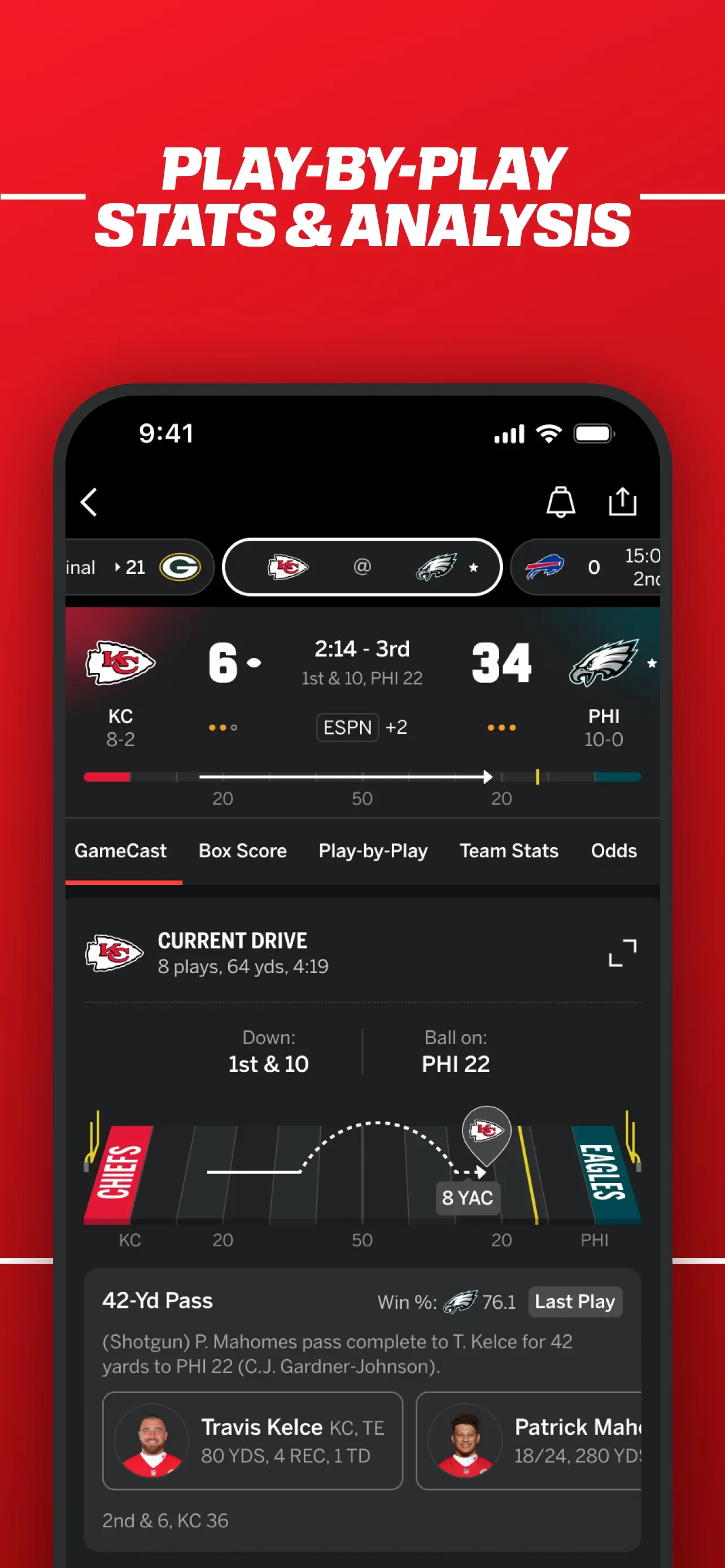 ESPN: Live Sports & Scores app store screenshot 7 — Sports (iOS)