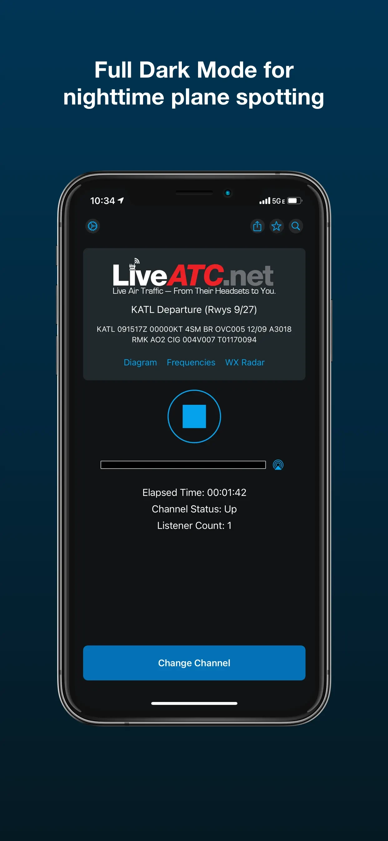 LiveATC Air Radio app store screenshot 4 — Travel (iOS)