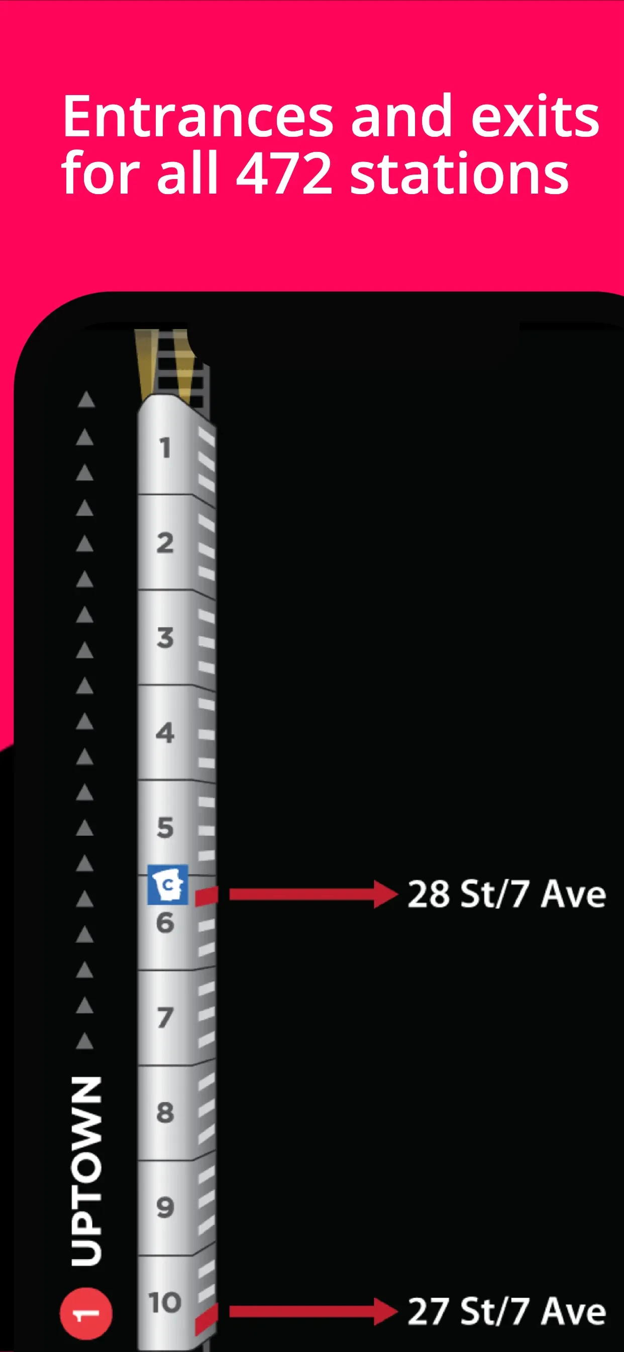 Exit Strategy NYC Subway Map app store screenshot 5 — Unknown (iOS)