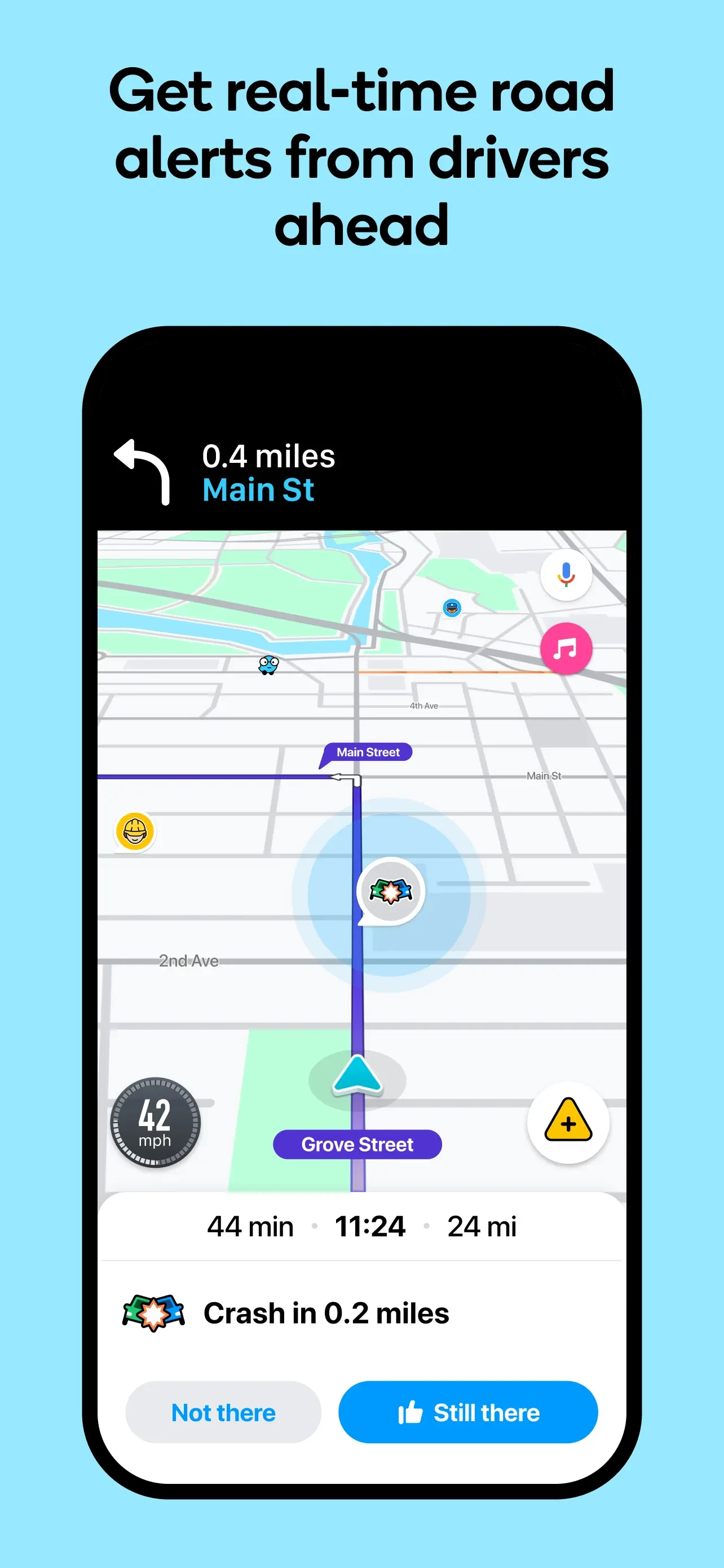 Waze Navigation & Live Traffic app store screenshot 2 — Unknown (iOS)