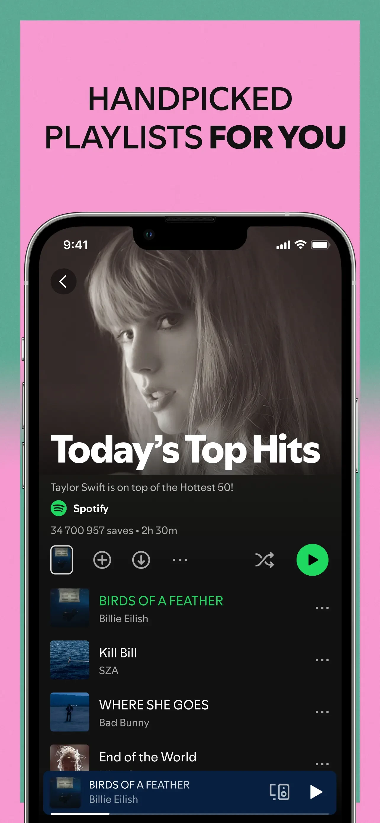 Spotify: Music and Podcasts app store screenshot 4 — Music (iOS)