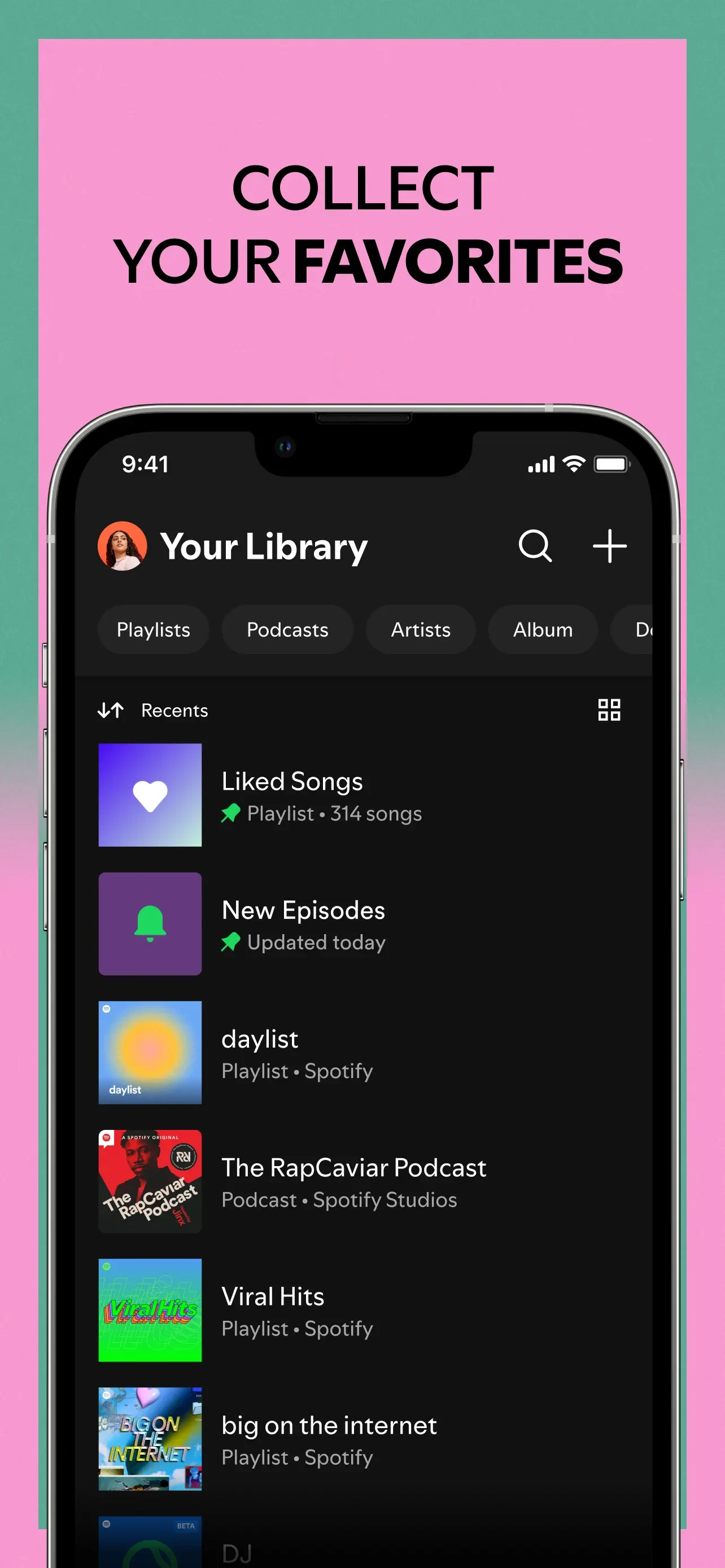 Spotify: Music and Podcasts app store screenshot 8 — Music (iOS)