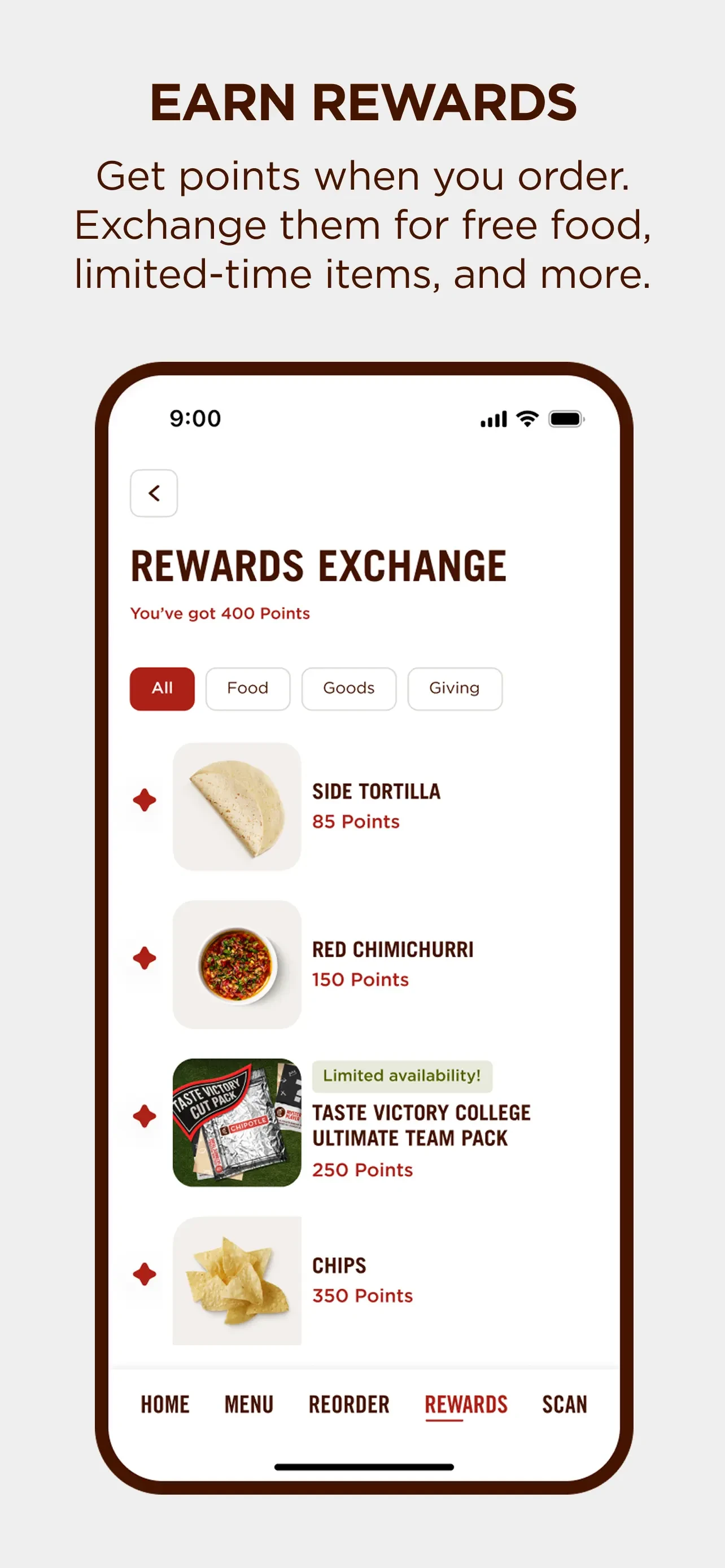 Chipotle app store screenshot 2 — Food & Drink (iOS)