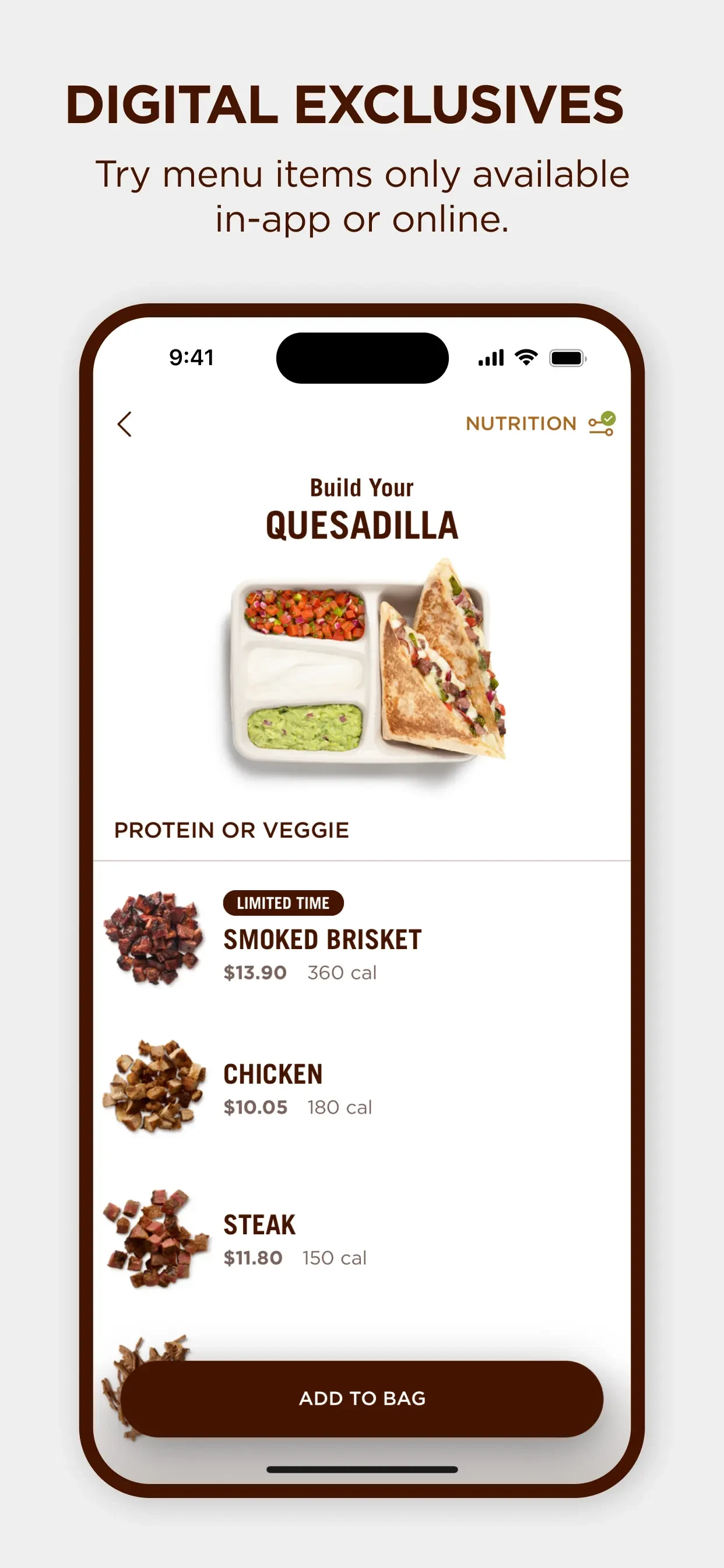 Chipotle app store screenshot 4 — Food & Drink (iOS)