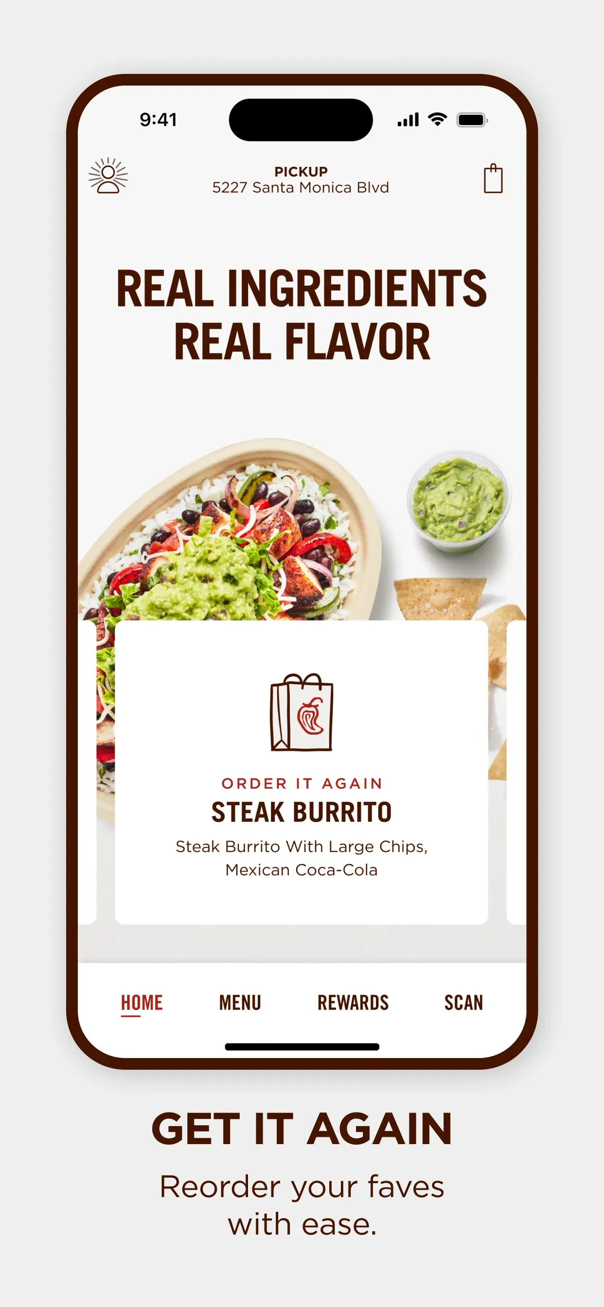 Chipotle app store screenshot 5 — Food & Drink (iOS)