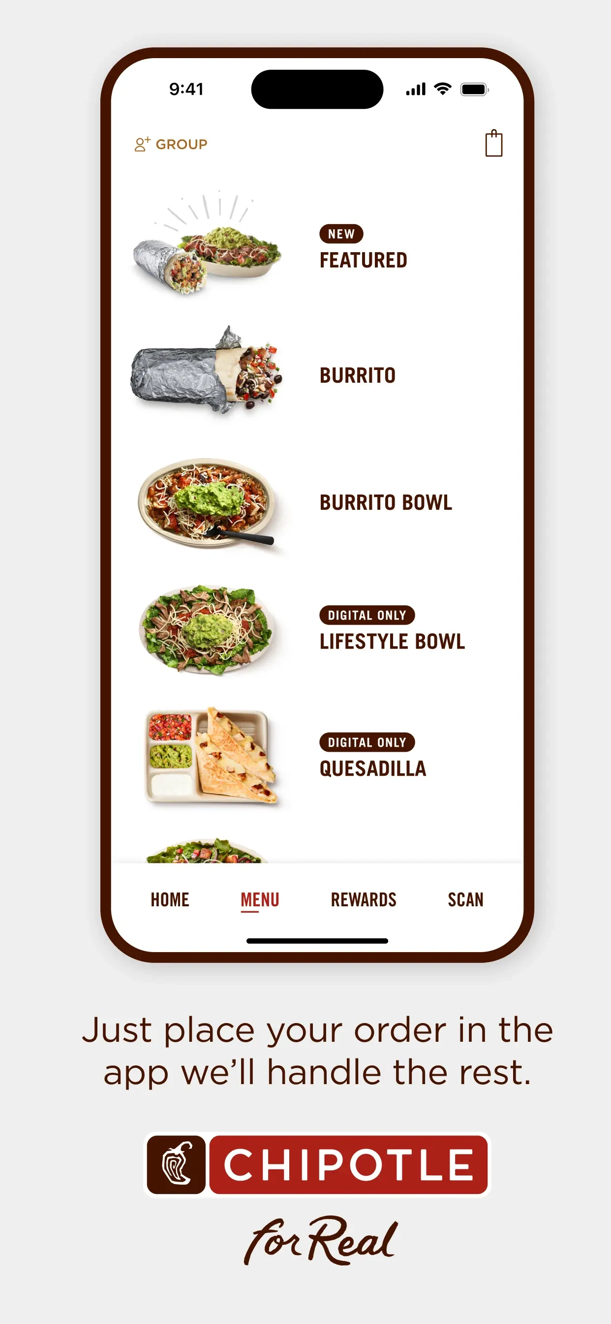 Chipotle app store screenshot 8 — Food & Drink (iOS)