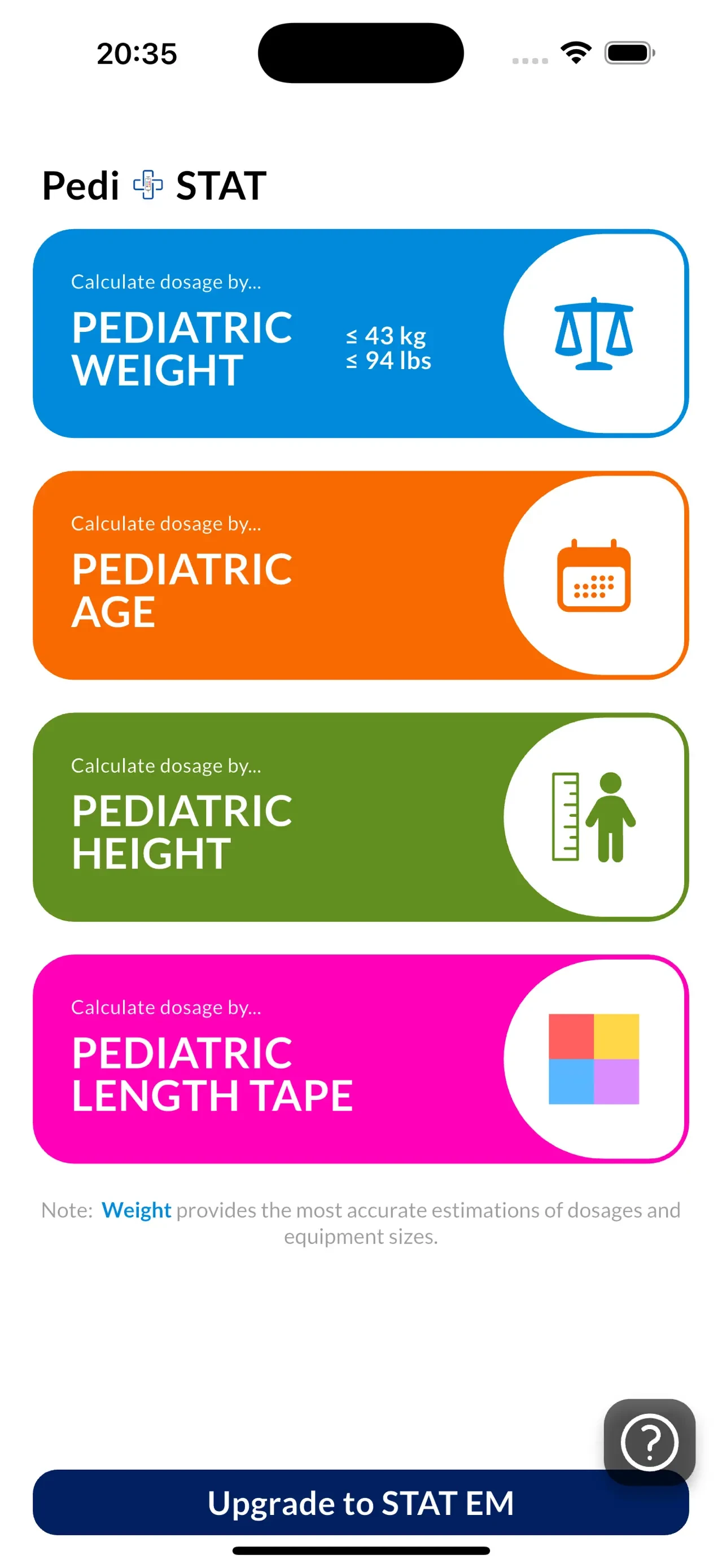 Pedi STAT app store screenshot 1 — Medical (iOS)