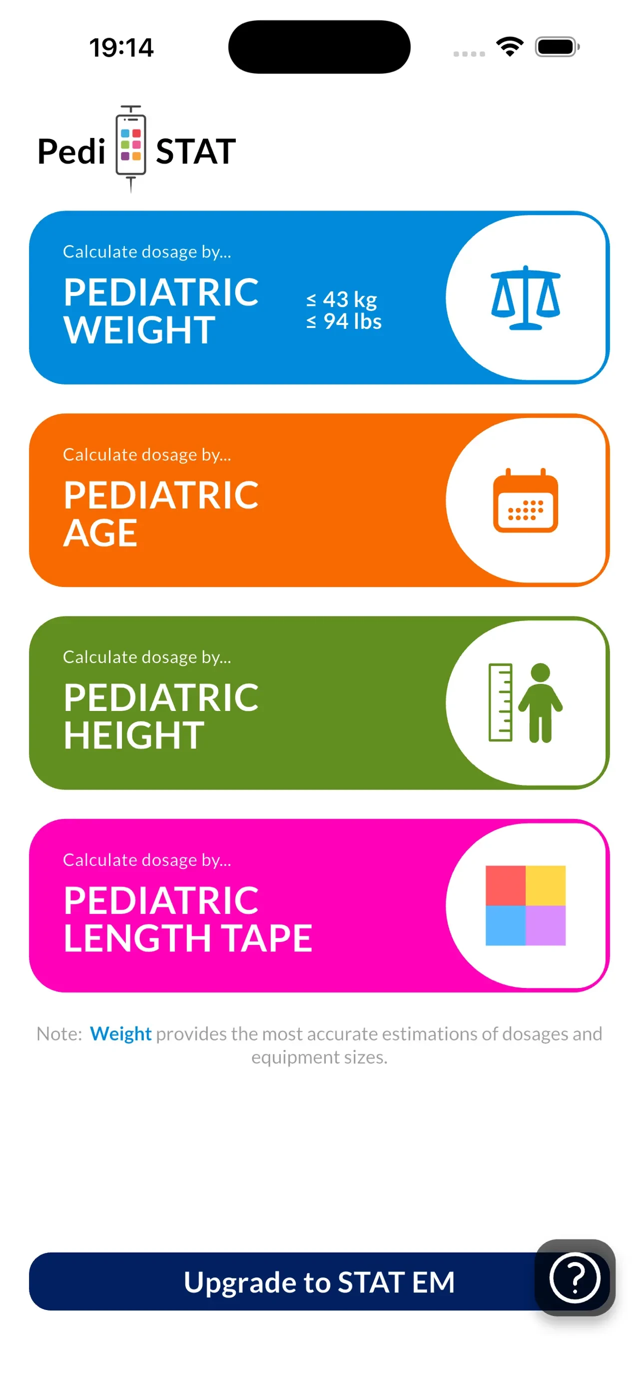 Pedi STAT app store screenshot 1 — Medical (iOS)