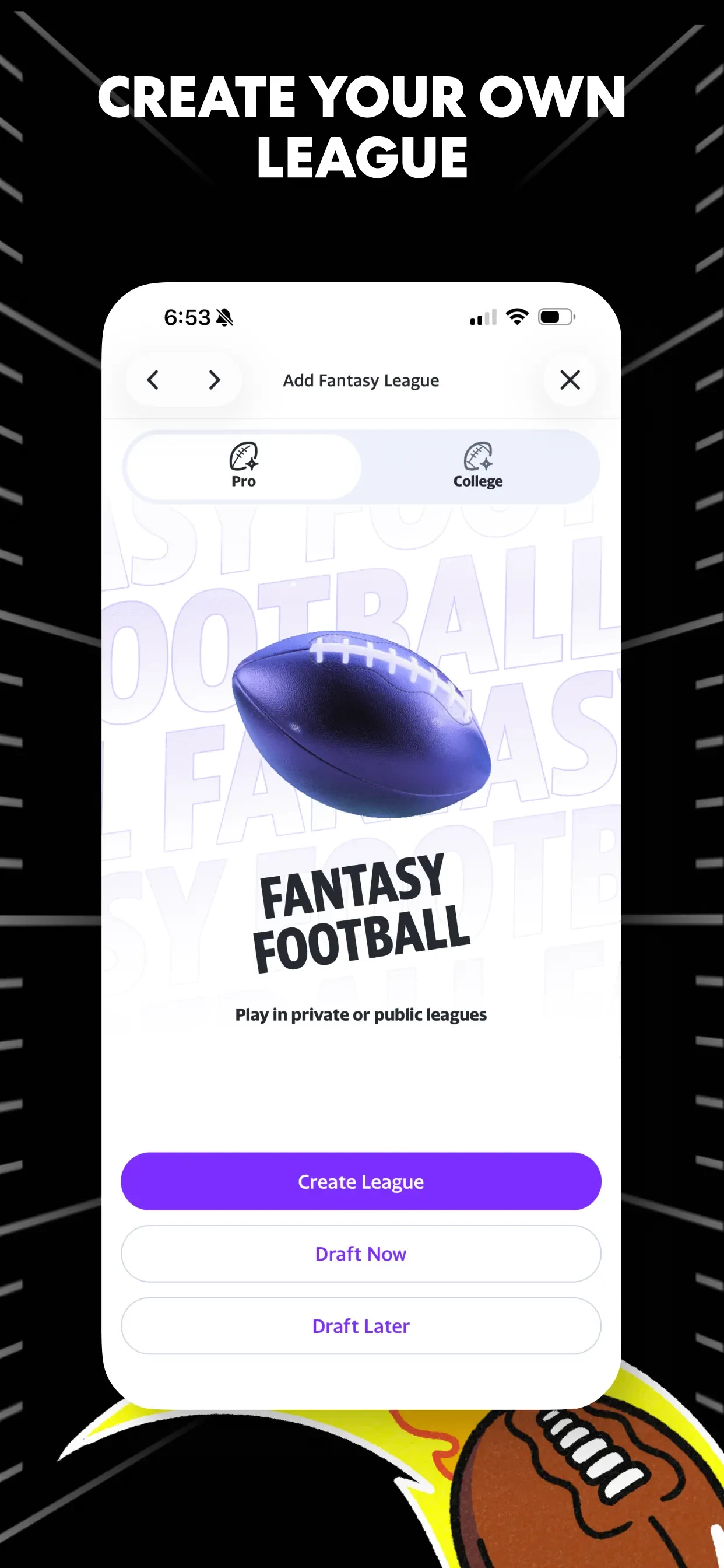 Yahoo Fantasy Sports: NFL, MLB app store screenshot 2 — Unknown (iOS)