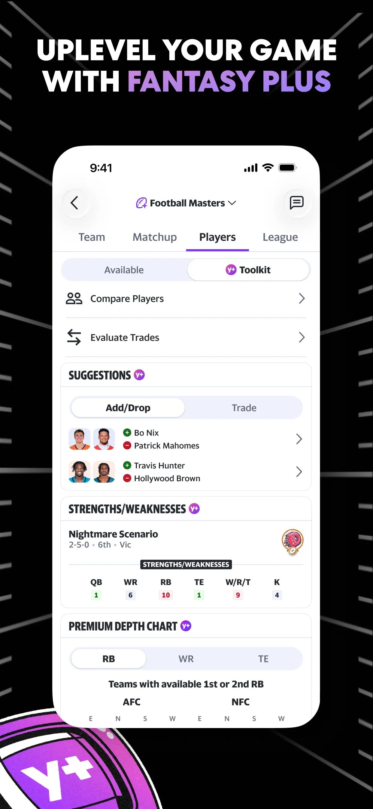 Yahoo Fantasy Sports: NFL, MLB app store screenshot 7 — Unknown (iOS)