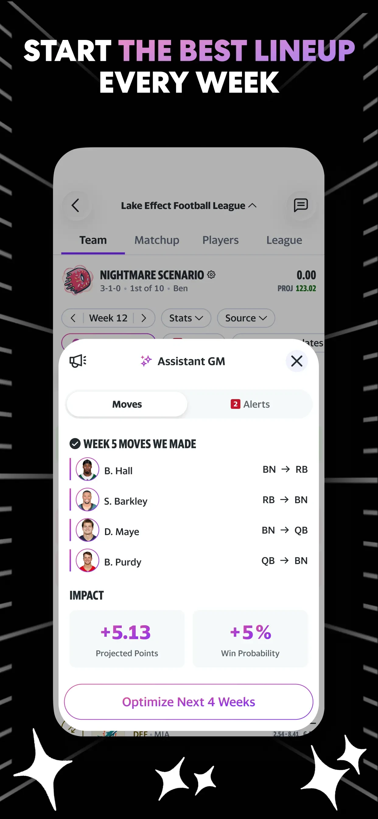 Yahoo Fantasy Sports: NFL, MLB app store screenshot 9 — Unknown (iOS)