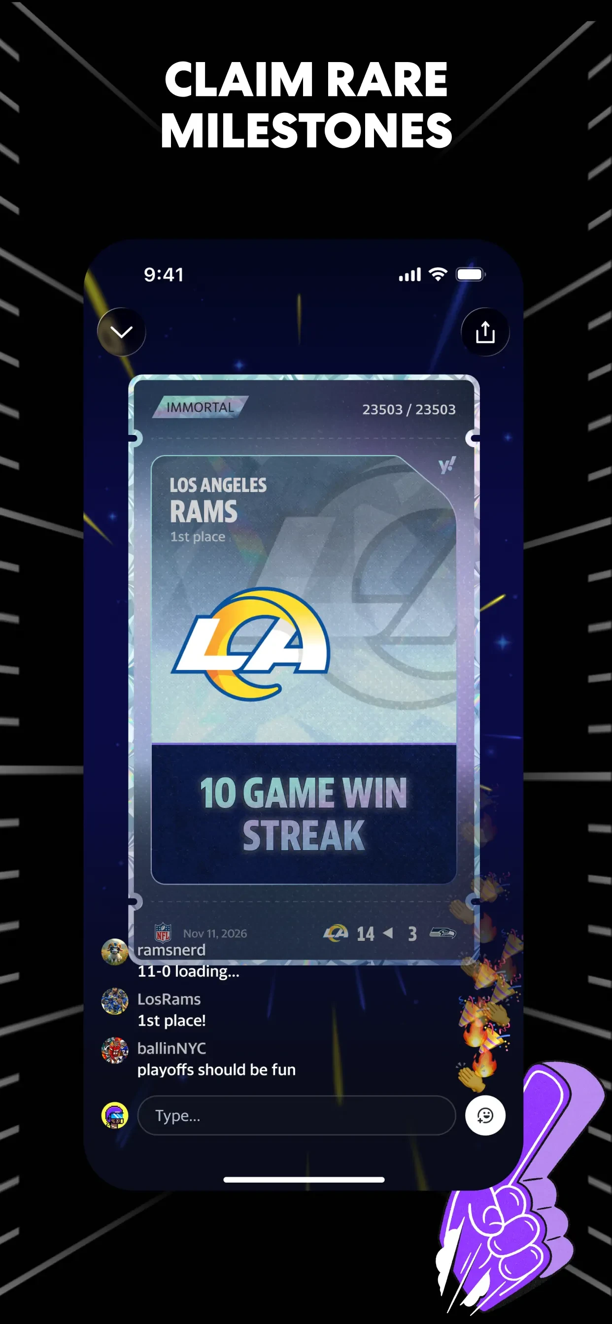 Yahoo Fantasy Sports: NFL, MLB app store screenshot 10 — Unknown (iOS)