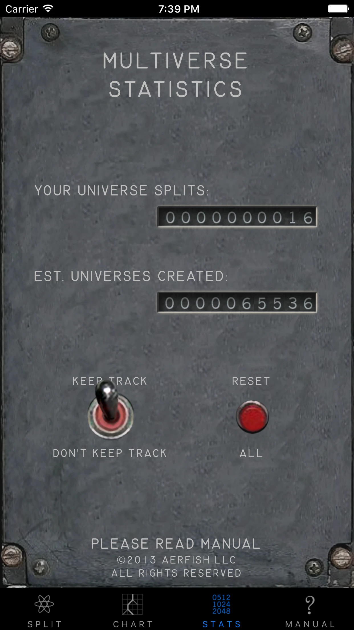 Universe Splitter app store screenshot 3 — Entertainment (iOS)