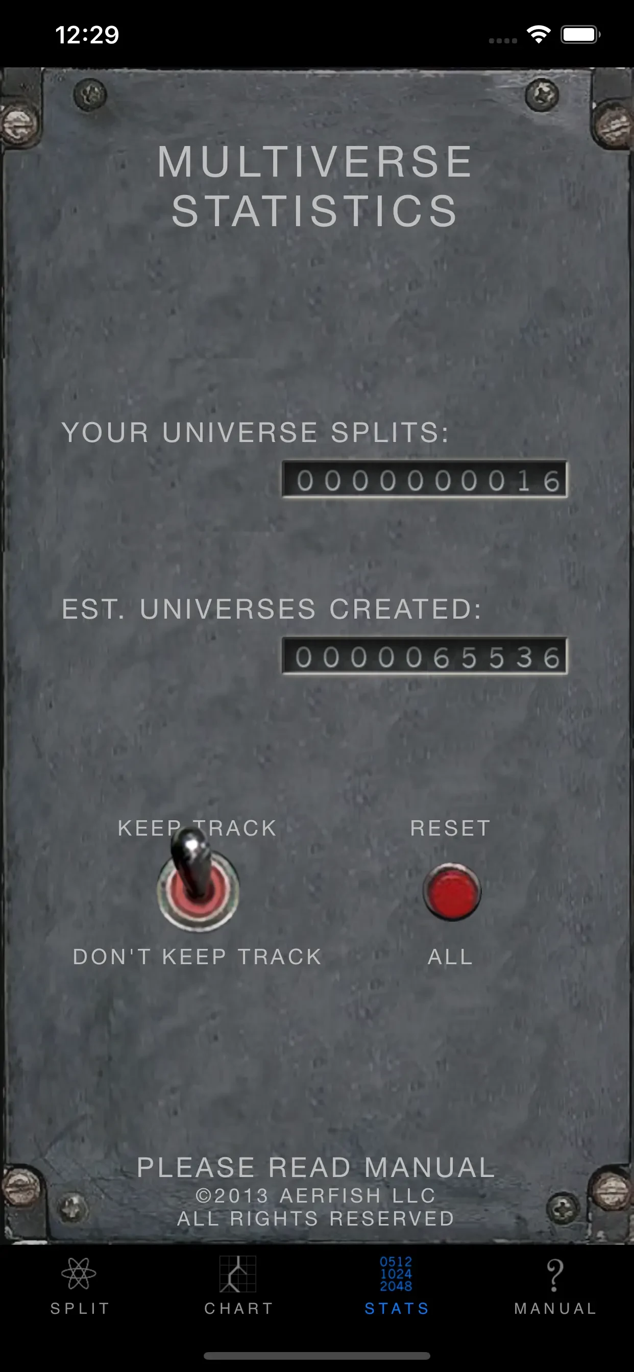 Universe Splitter app store screenshot 3 — Entertainment (iOS)