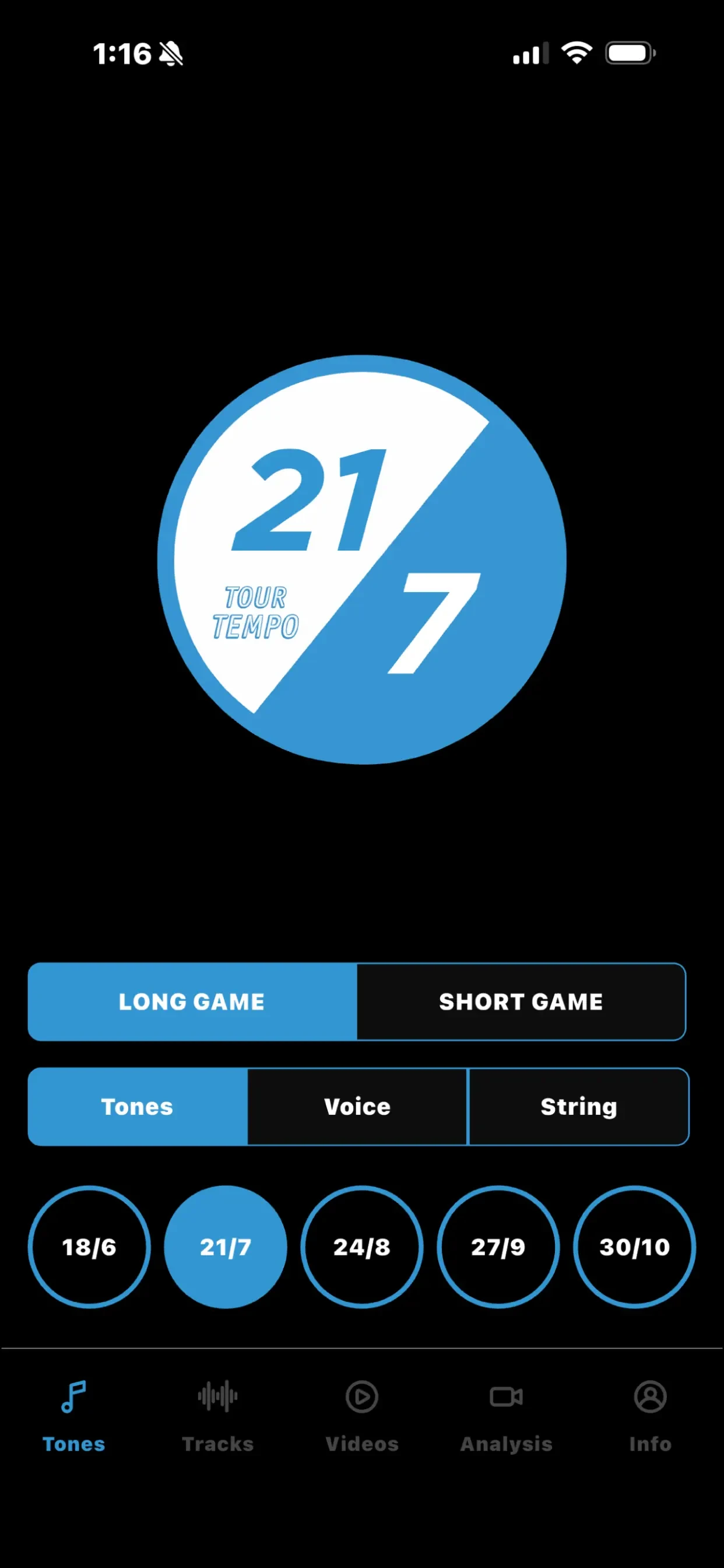 Tour Tempo app store screenshot 7 — Sports (iOS)