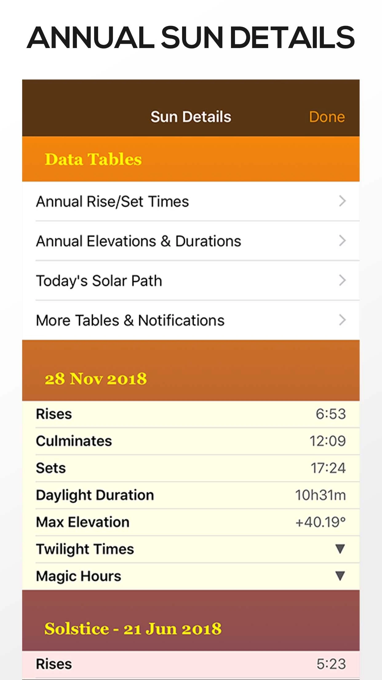 Sun Seeker - Sunlight Tracker app store screenshot 7 — Navigation (iOS)