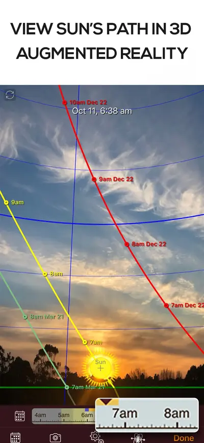 Sun Seeker - Sunlight Tracker app store screenshot 1 — Navigation (iOS)