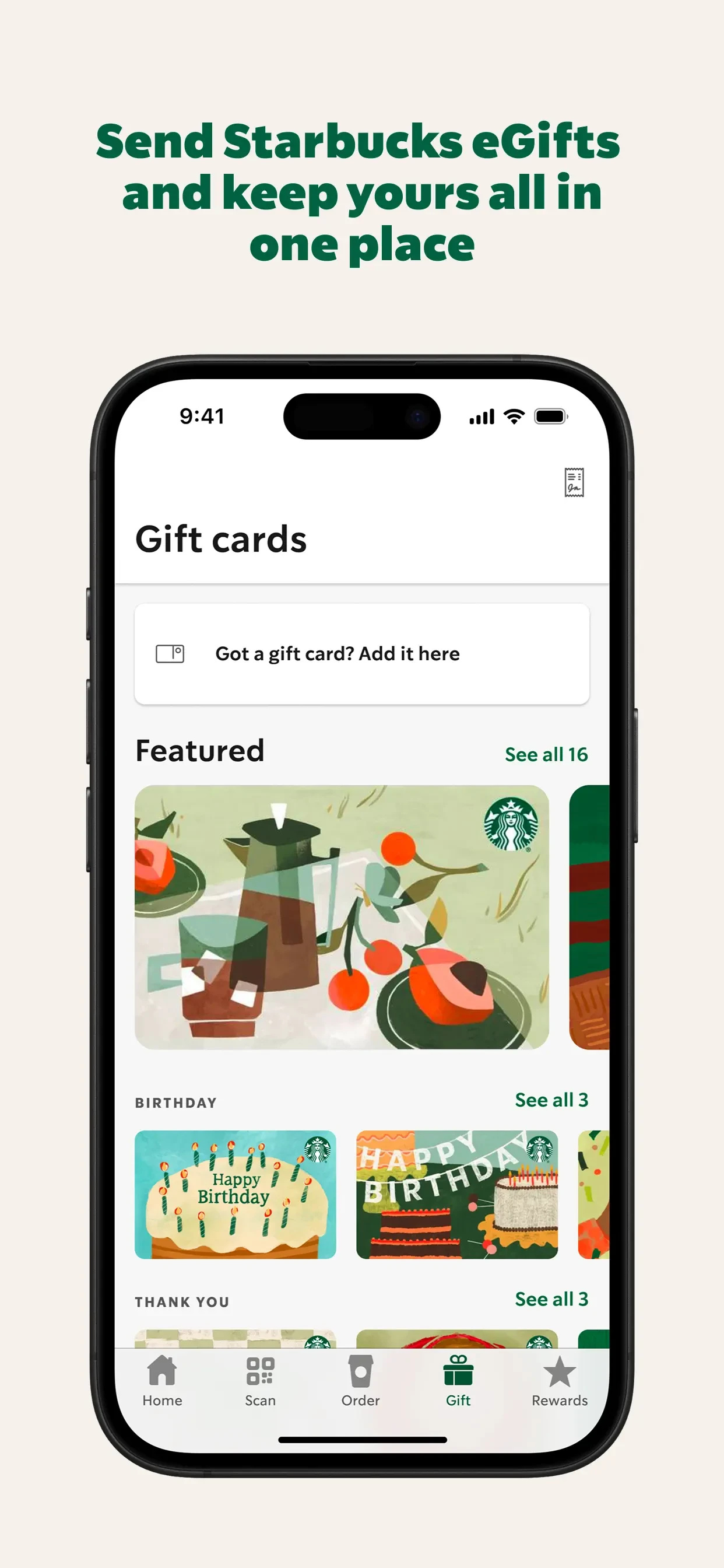 Starbucks app store screenshot 8 — Unknown (iOS)