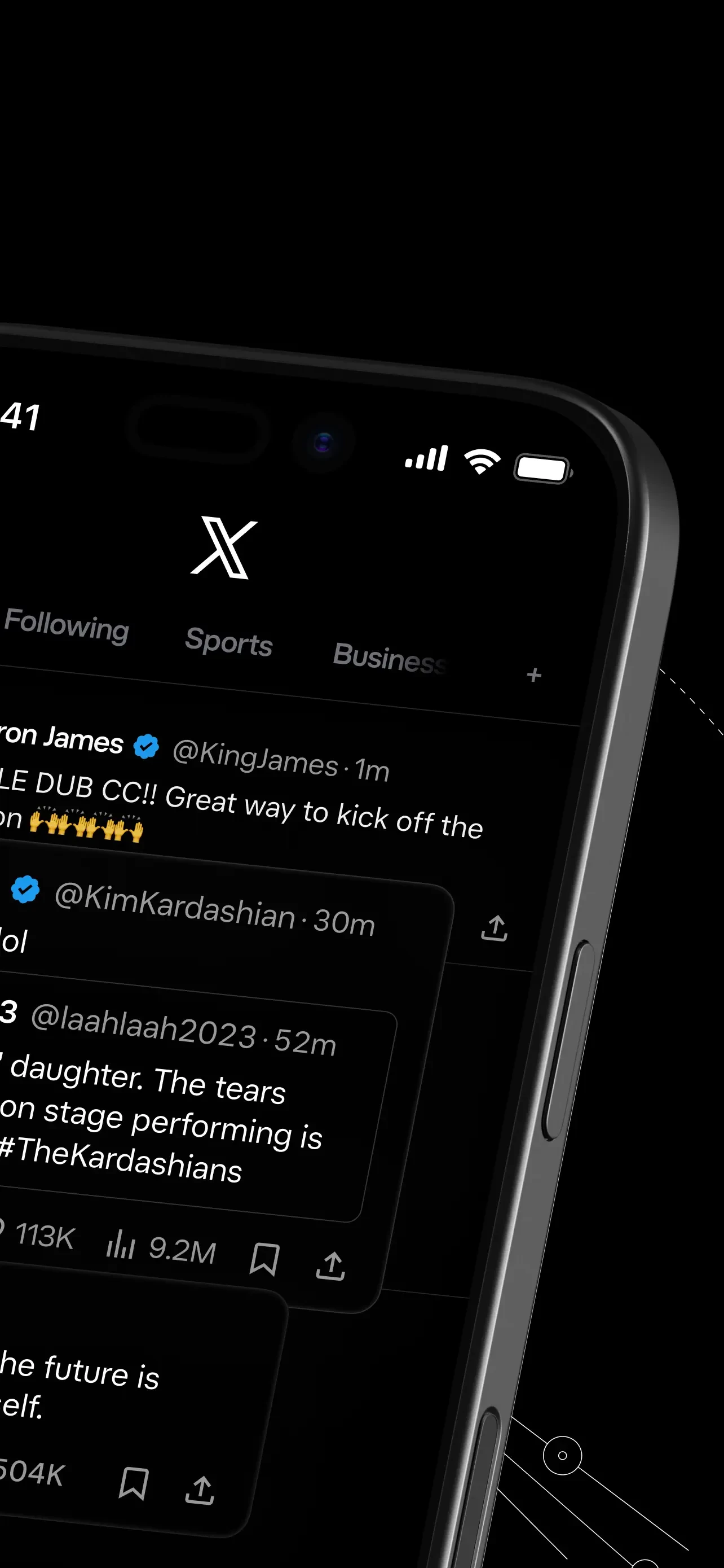 X app store screenshot 2 — News (iOS)