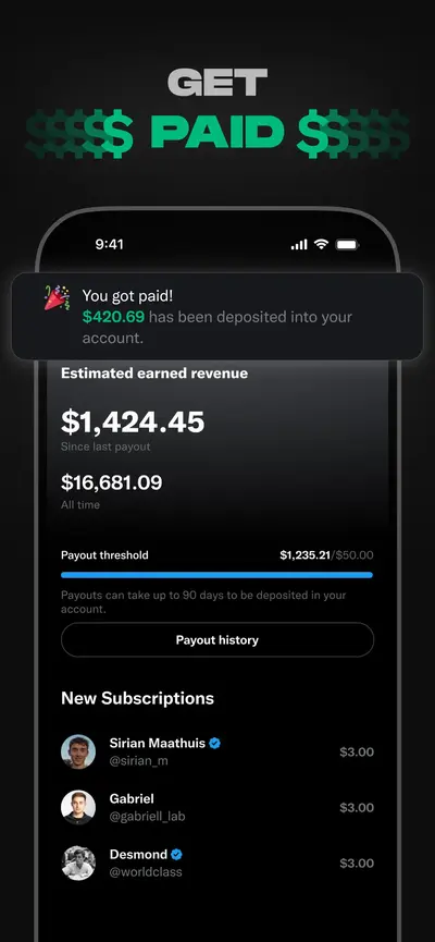 X app store screenshot 5 — News (iOS)