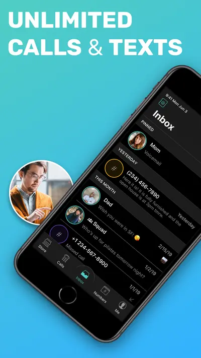 Free Tone - Calling & Texting app store screenshot 1 — Social Networking (iOS)