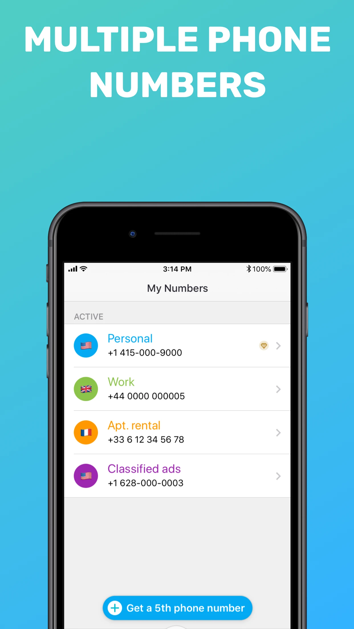 Free Tone - Calling & Texting app store screenshot 5 — Social Networking (iOS)