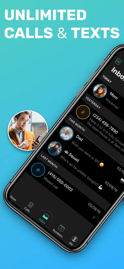 Free Tone - Calling & Texting app store screenshot 1 — Social Networking (iOS)