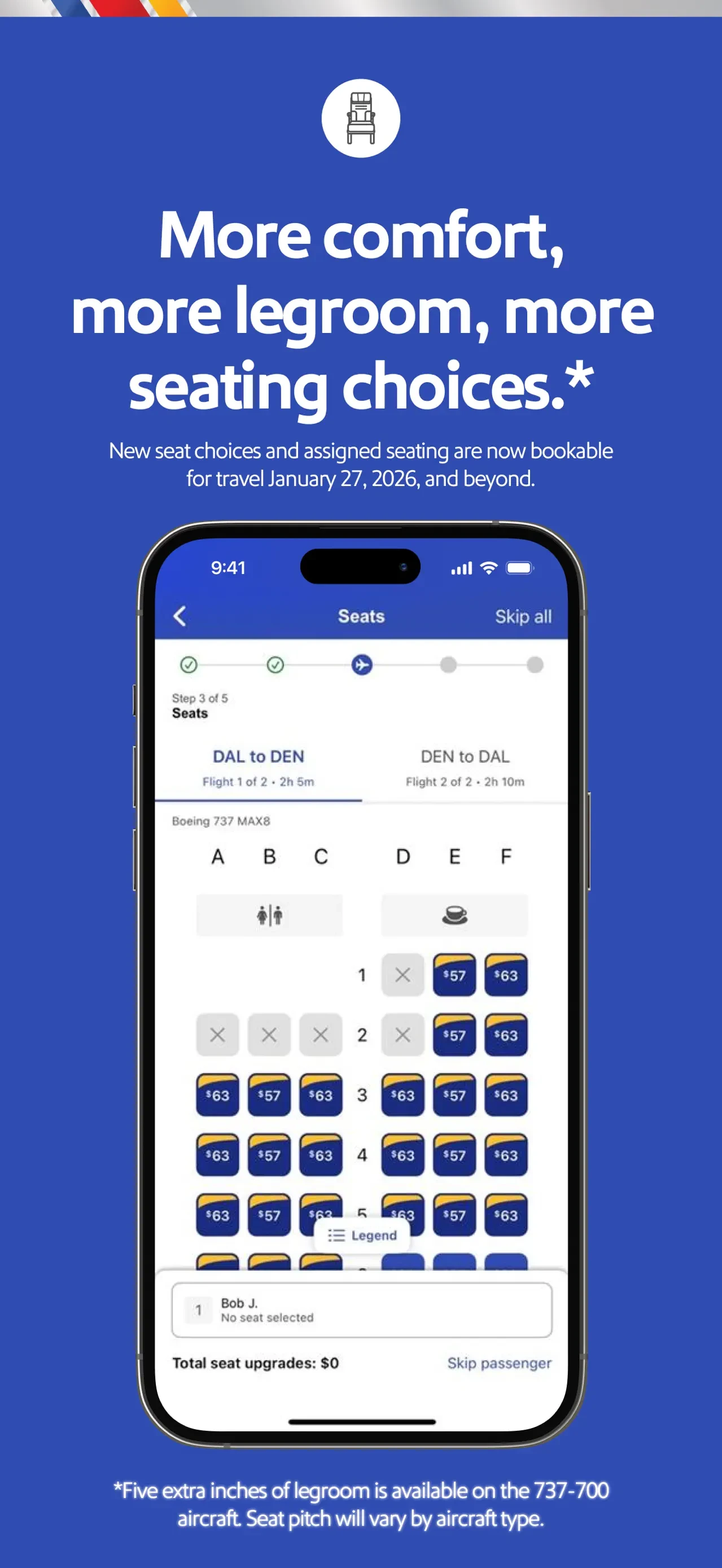 Southwest Airlines: Travel App app store screenshot 7 — Travel (iOS)