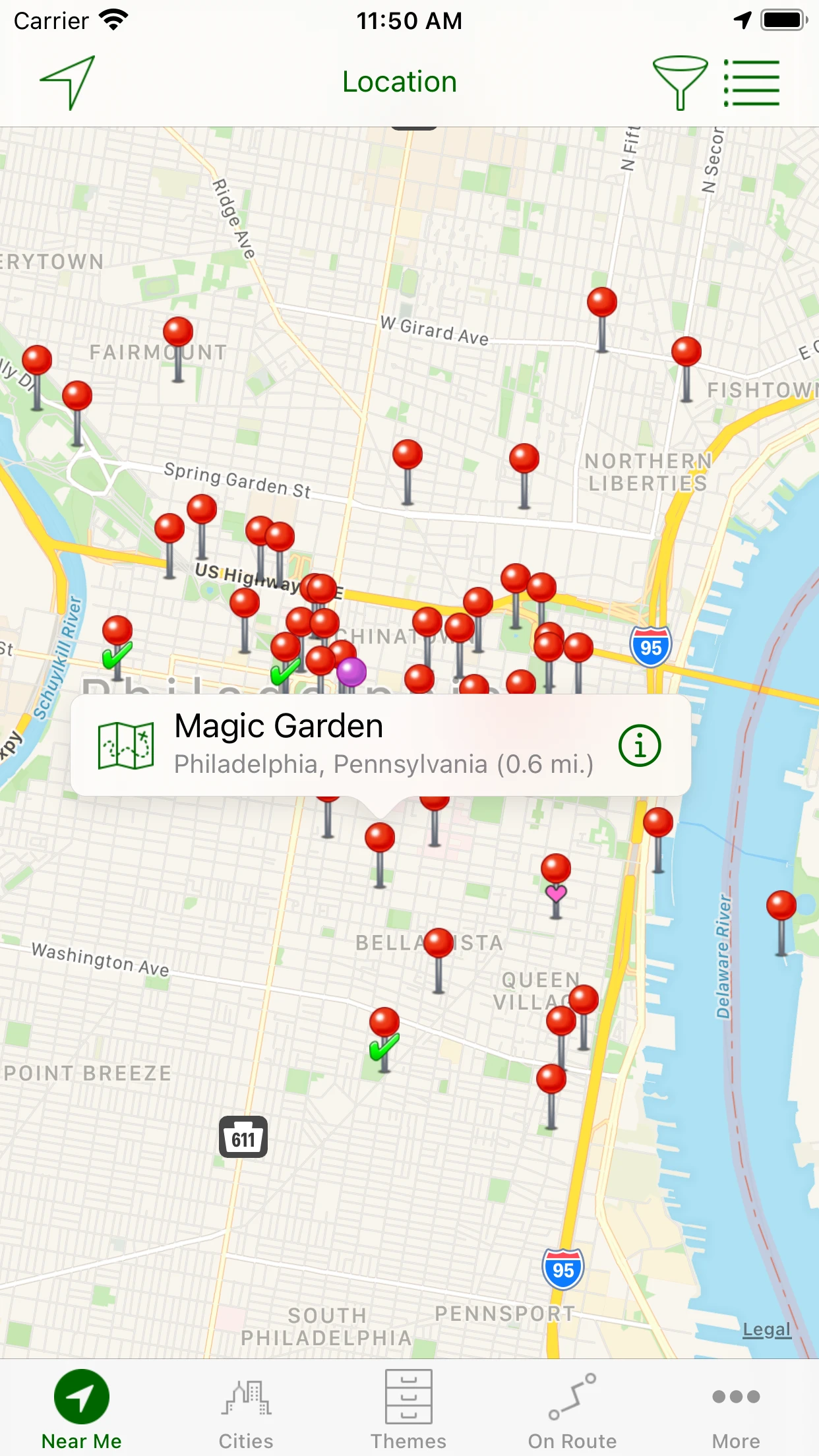 Roadside America app store screenshot 2 — Travel (iOS)