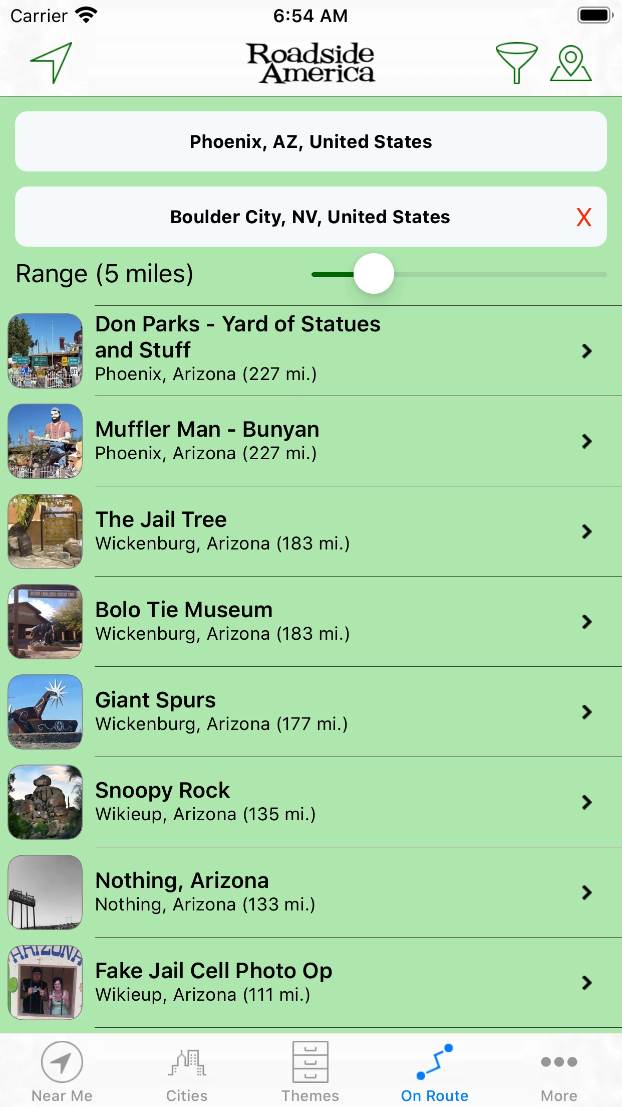 Roadside America app store screenshot 4 — Travel (iOS)