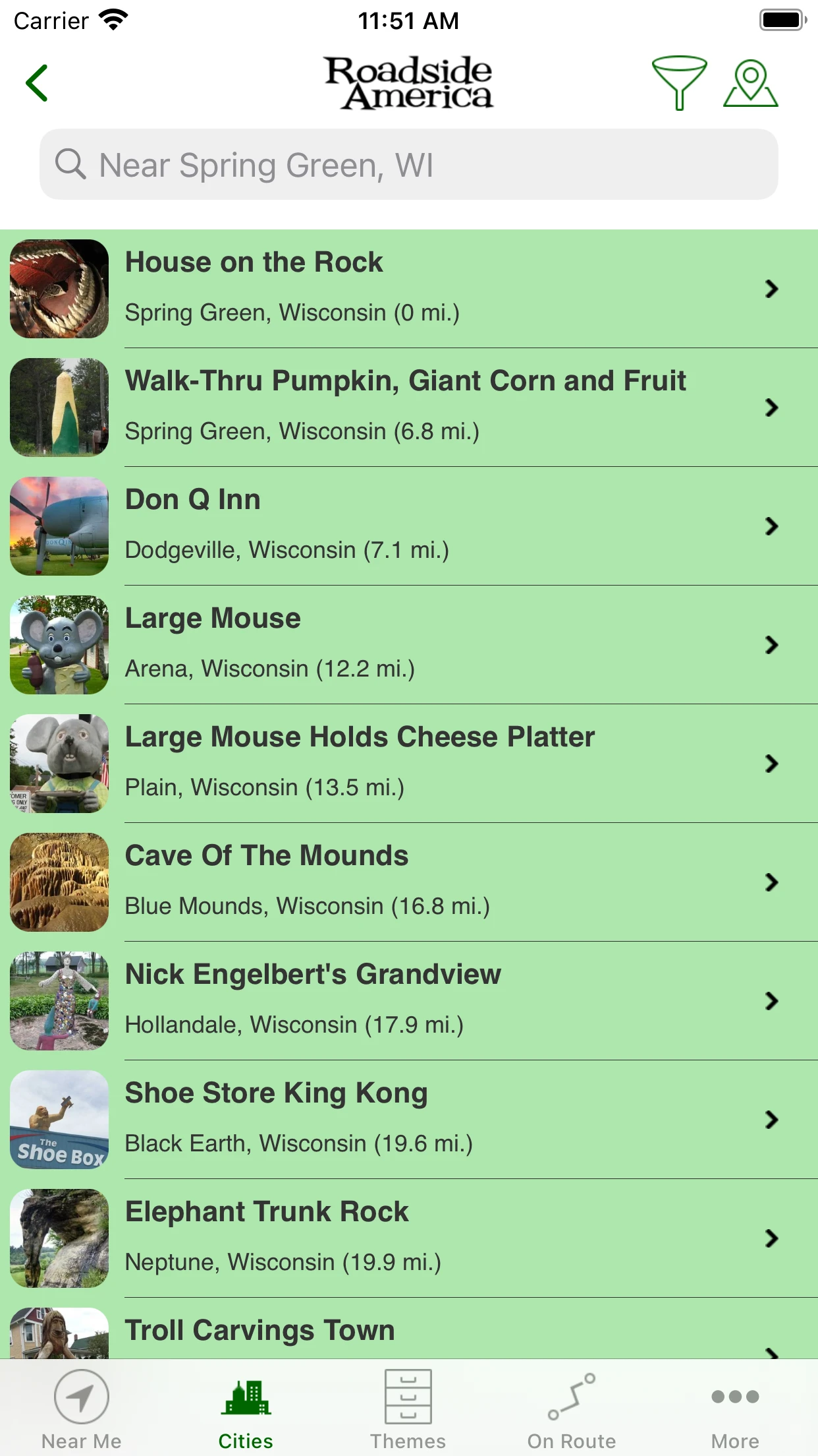 Roadside America app store screenshot 8 — Travel (iOS)