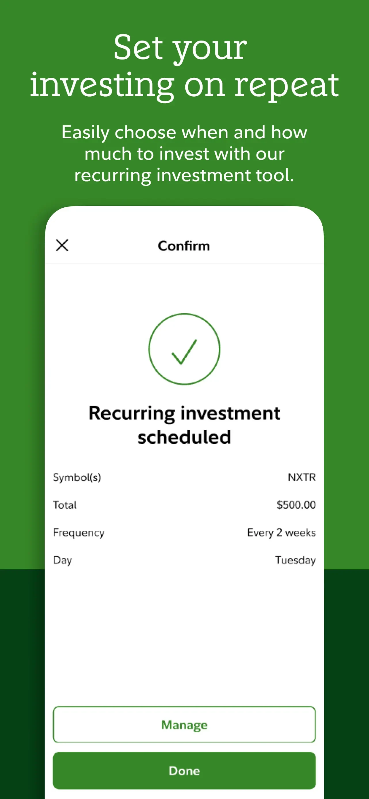 Fidelity Investments app store screenshot 2 — Finance (iOS)