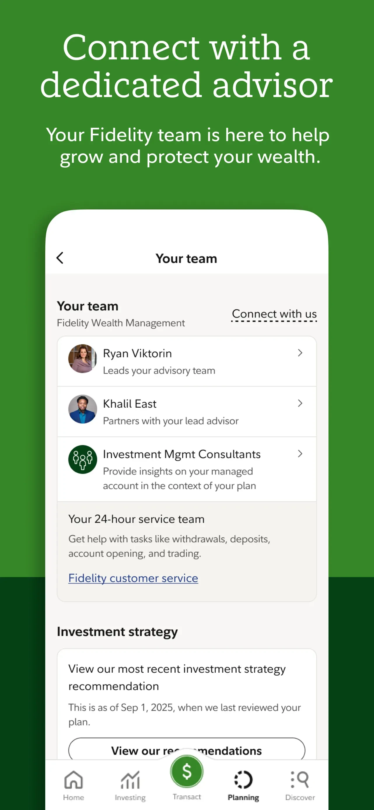 Fidelity Investments app store screenshot 3 — Finance (iOS)
