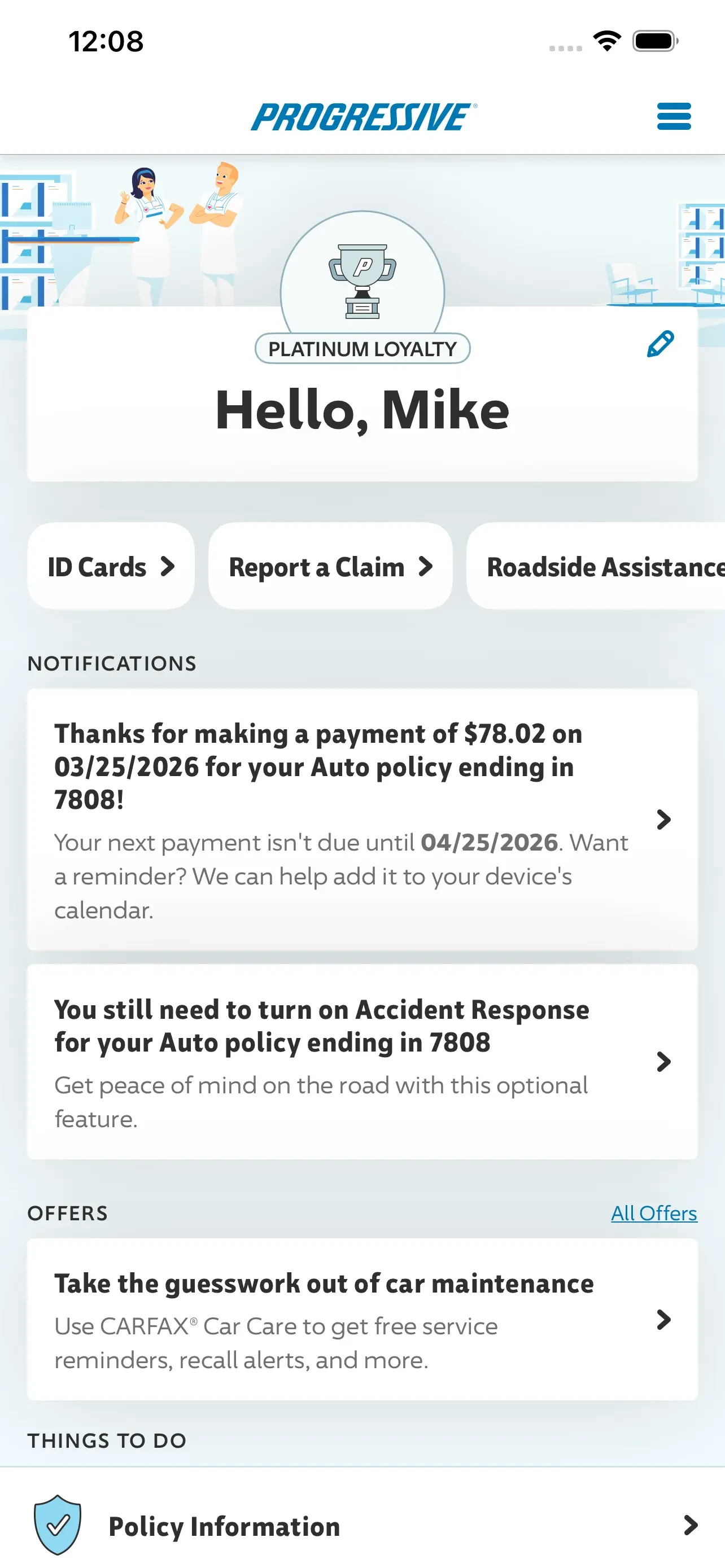 Progressive app store screenshot 1 — Finance (iOS)